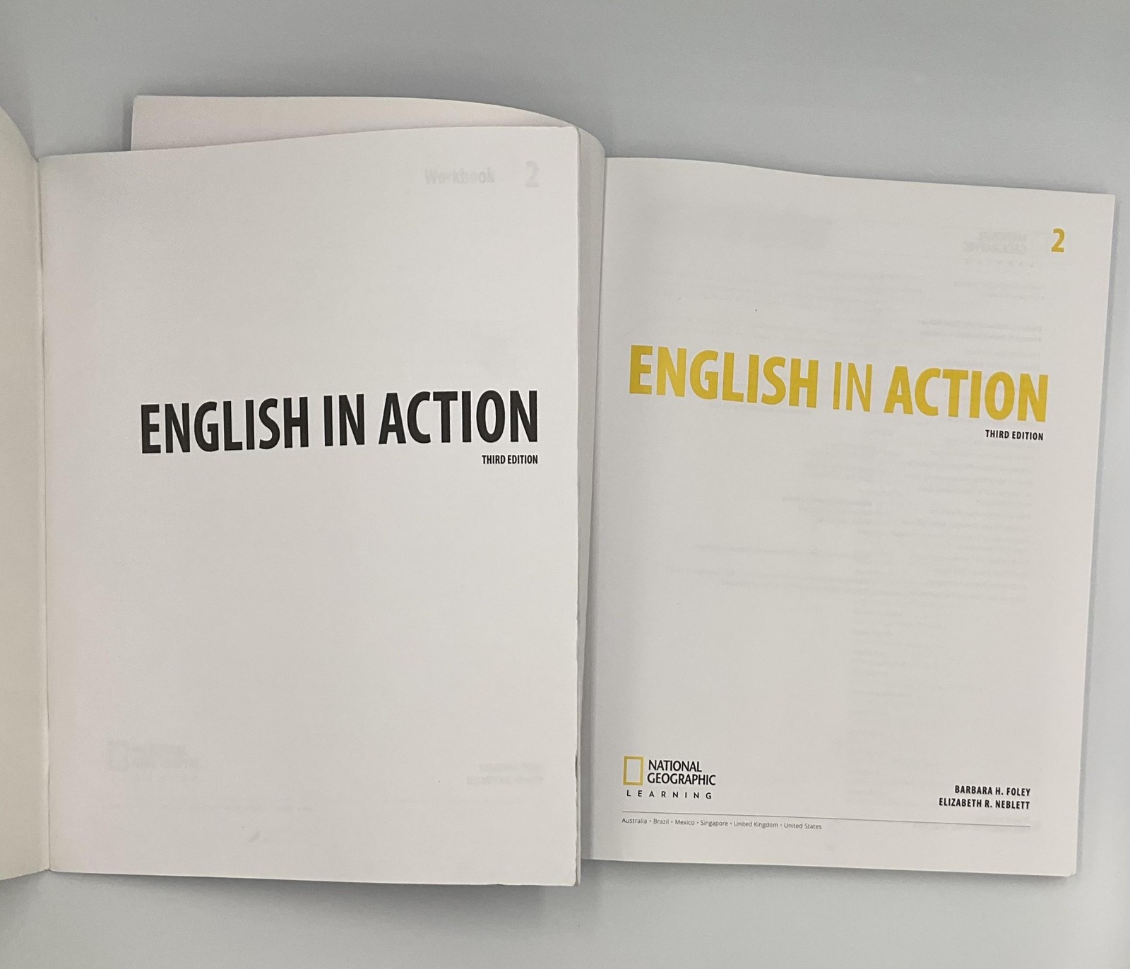 English In Action 2 Workbook Lot 2 Foley Neblett NatGeo Learning PB Multicolor