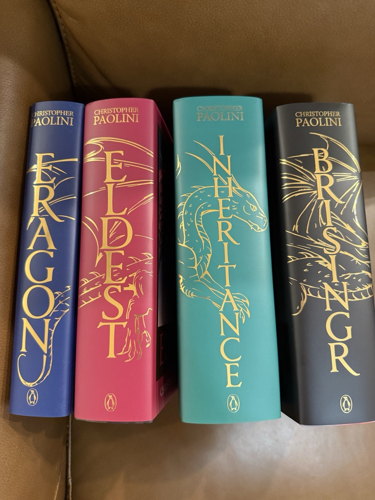 Eragon Series by Christopher Paolini – Broken Binding – SIGNED – Alt Jackets