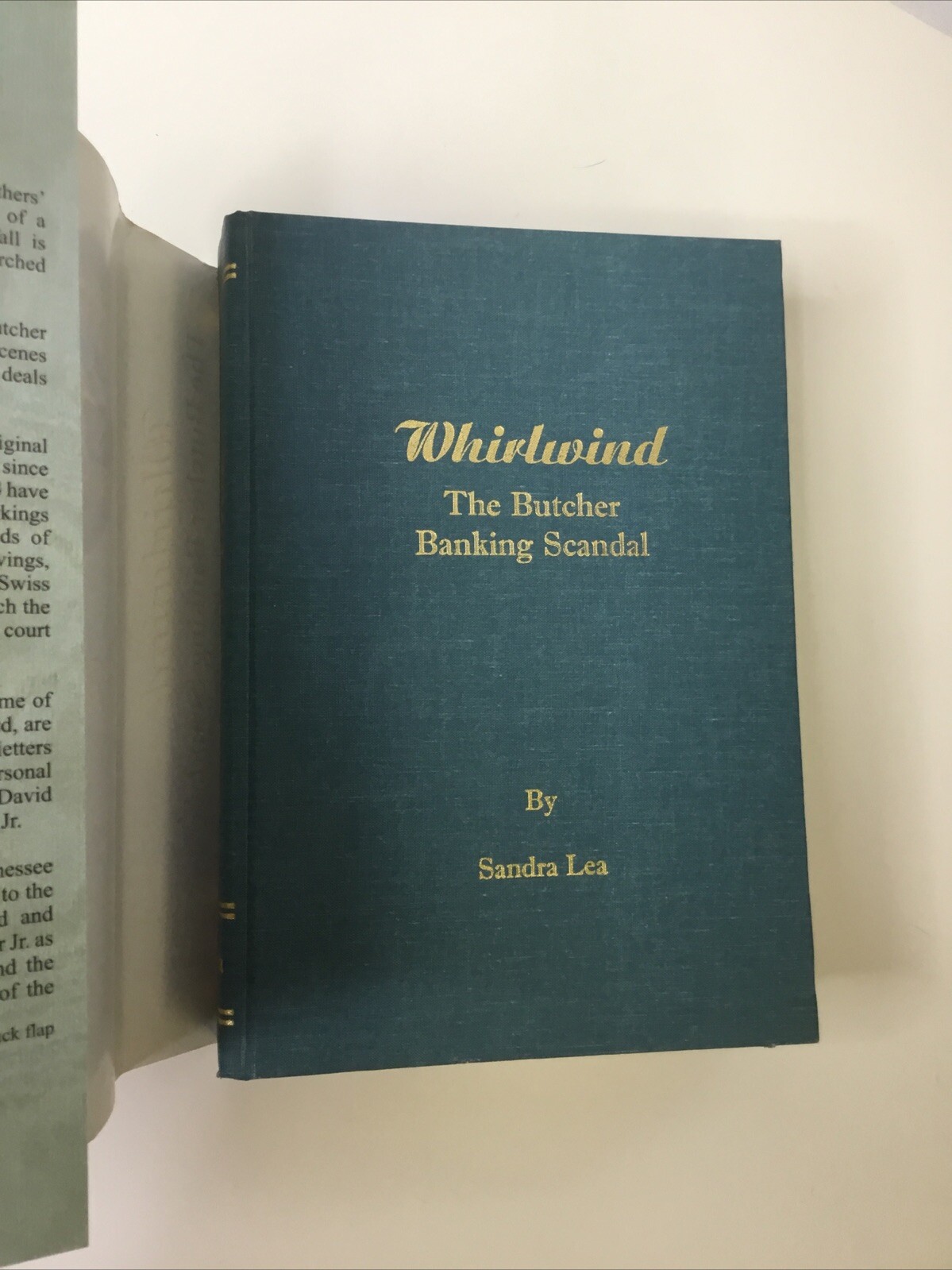Whirlwind The Butcher Banking Scandal, Lea, HCDJ, Signed Jesse Barr