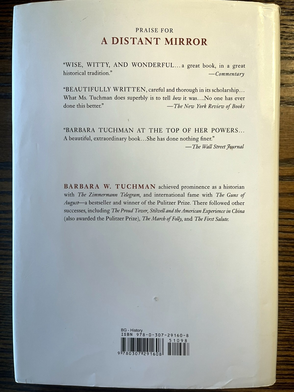 A Distant Mirror by Barbara W. Tuchman First Edition First Print HCDJ 1978 :VG