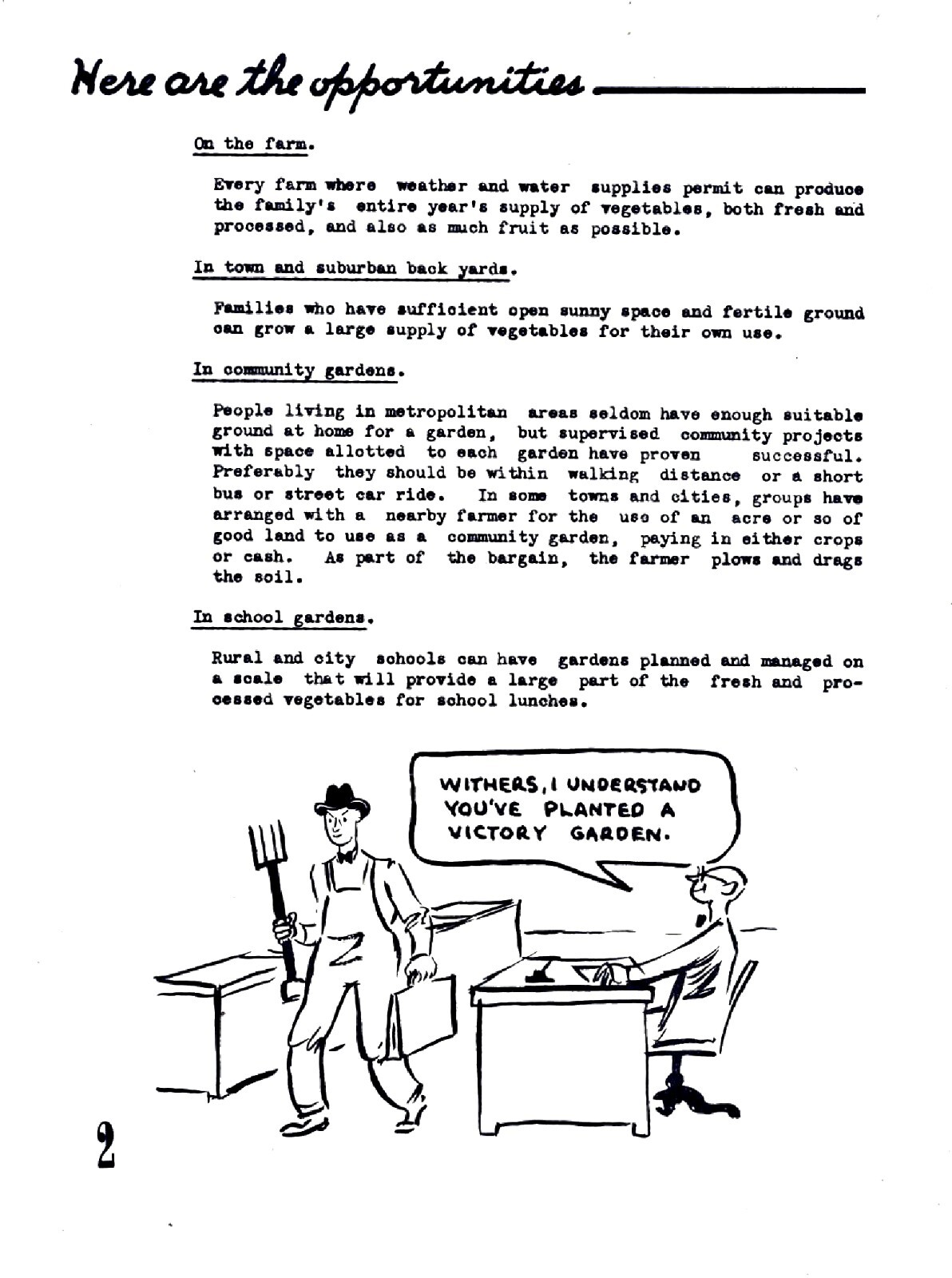1943 Victory Garden Leader’s Handbook