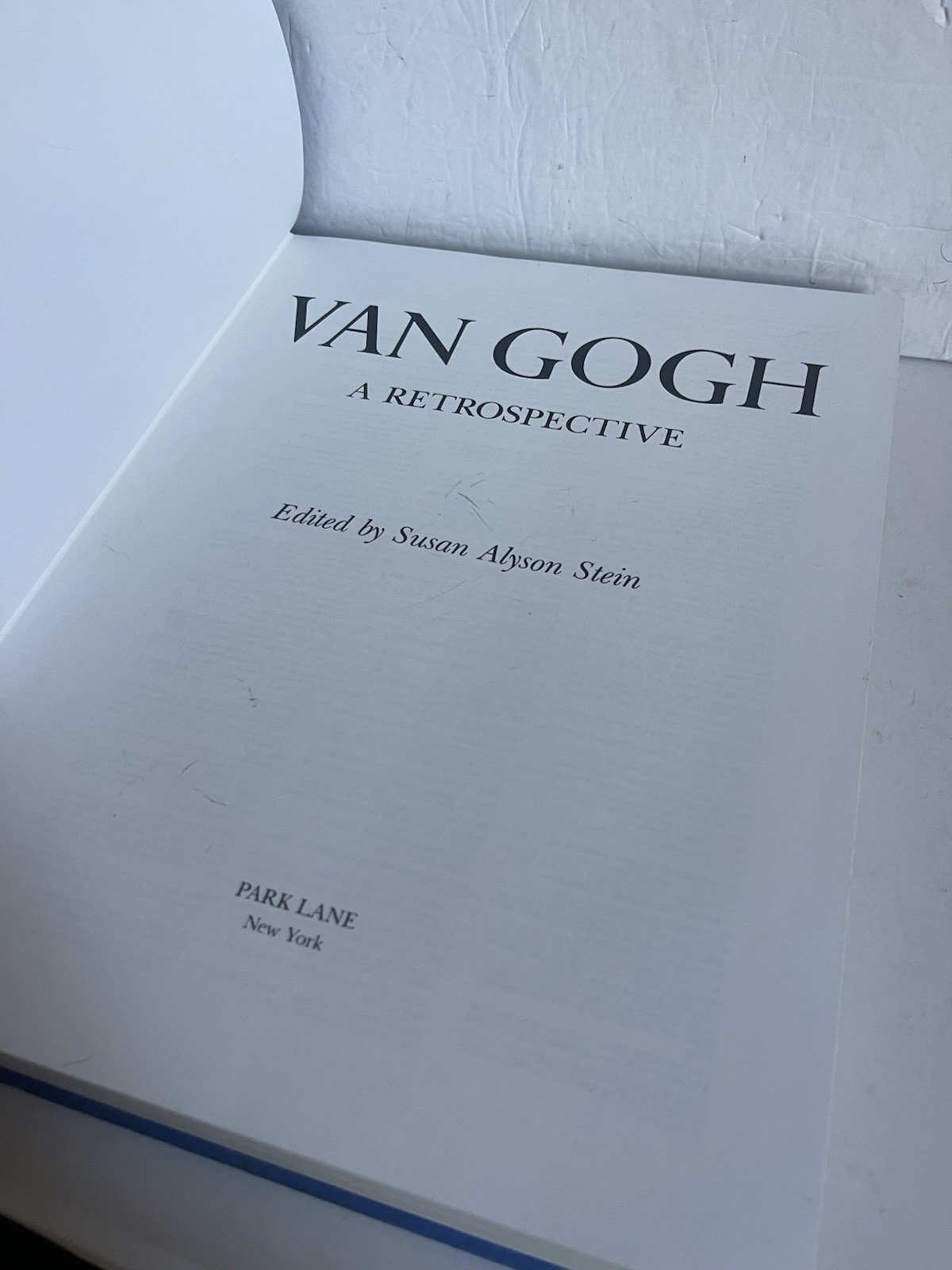 Van Gogh: A Retrospective Edited by Susan Alyson Stein 1986 Park Lane Hardcover