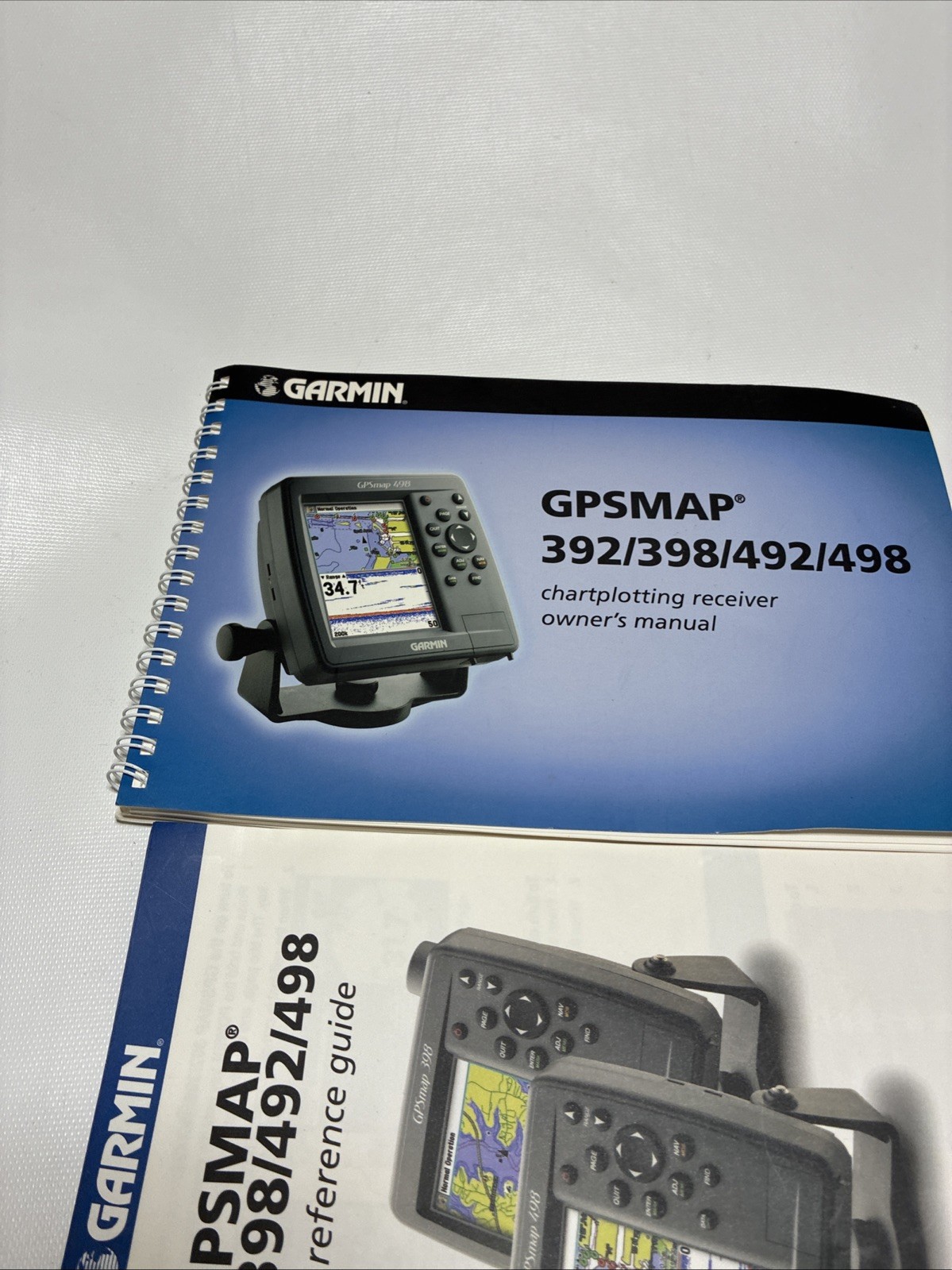 Garmin GPSMAP 392/398 492/498 Owners Manual: 111 Pages Black and White