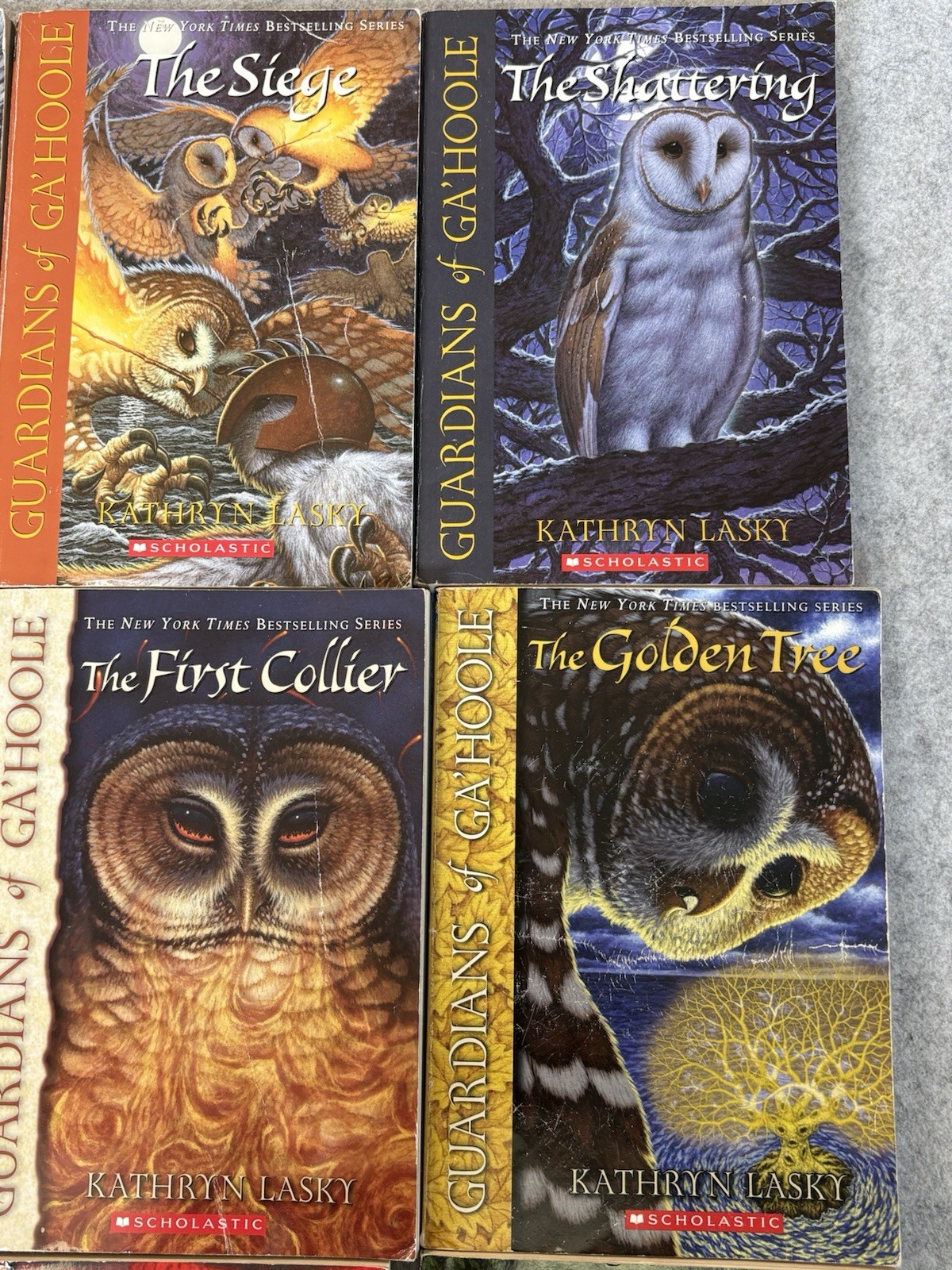 Lot 9 PB Books Guardians Of Ga’Hoole 3-5 8,9 12-15 Kathryn Lasky Scholastic