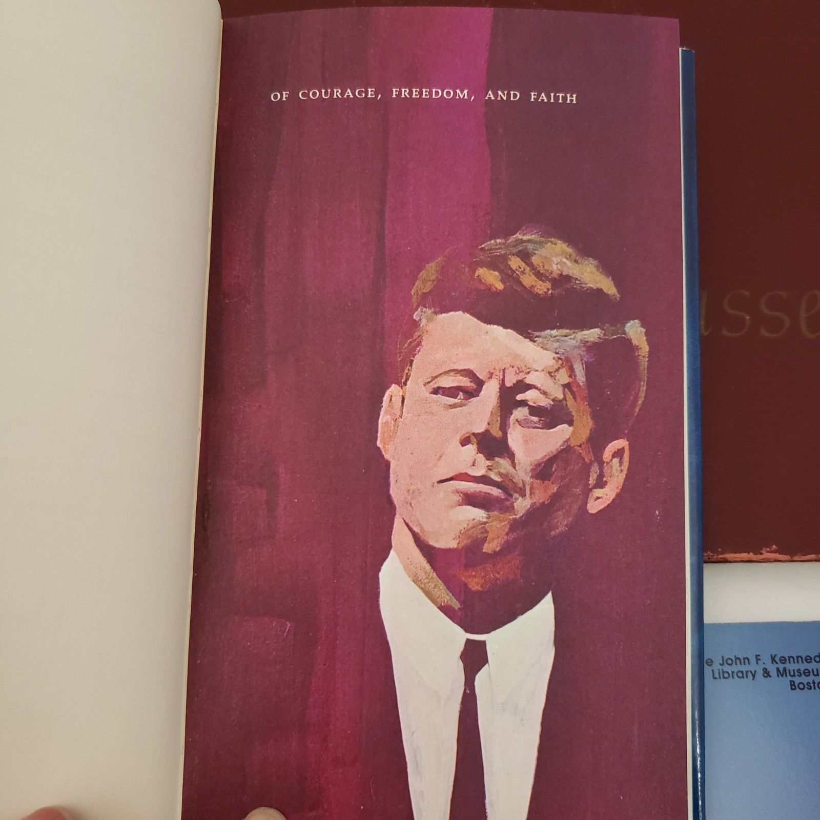 John F Kennedy Book Lot of 3 + Postcard JFK Library + Photo from Phila Inquirer