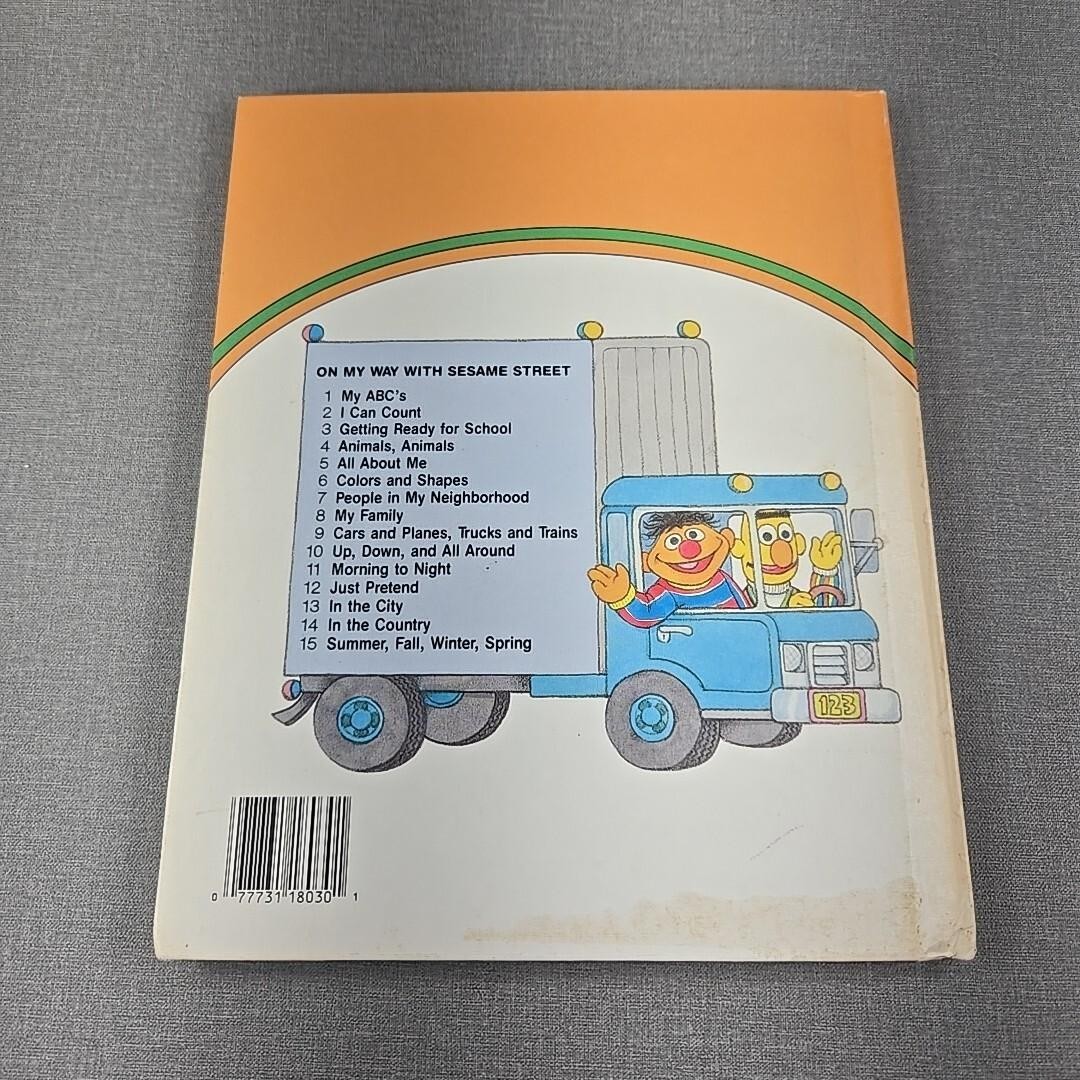 On My Way With Sesame Street Vol 3 Getting Ready For School 1989 Hardcover Book
