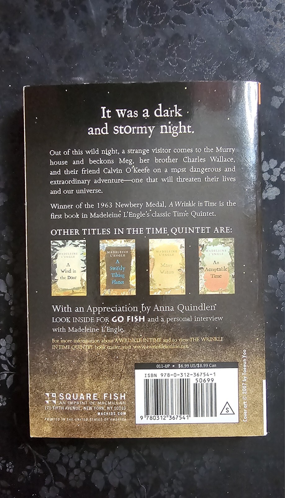 A WRINKLE IN TIME [Book One] Madeleine L’Engle – First Square Fish Edition: 2007