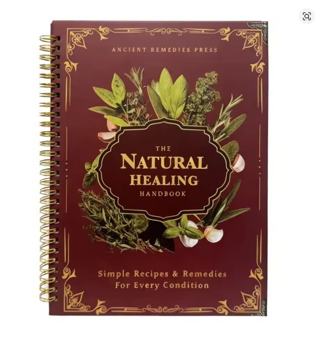 The Natural Healing Handbook, Spiral-Bound Guide For Herbal Remedies And Natural