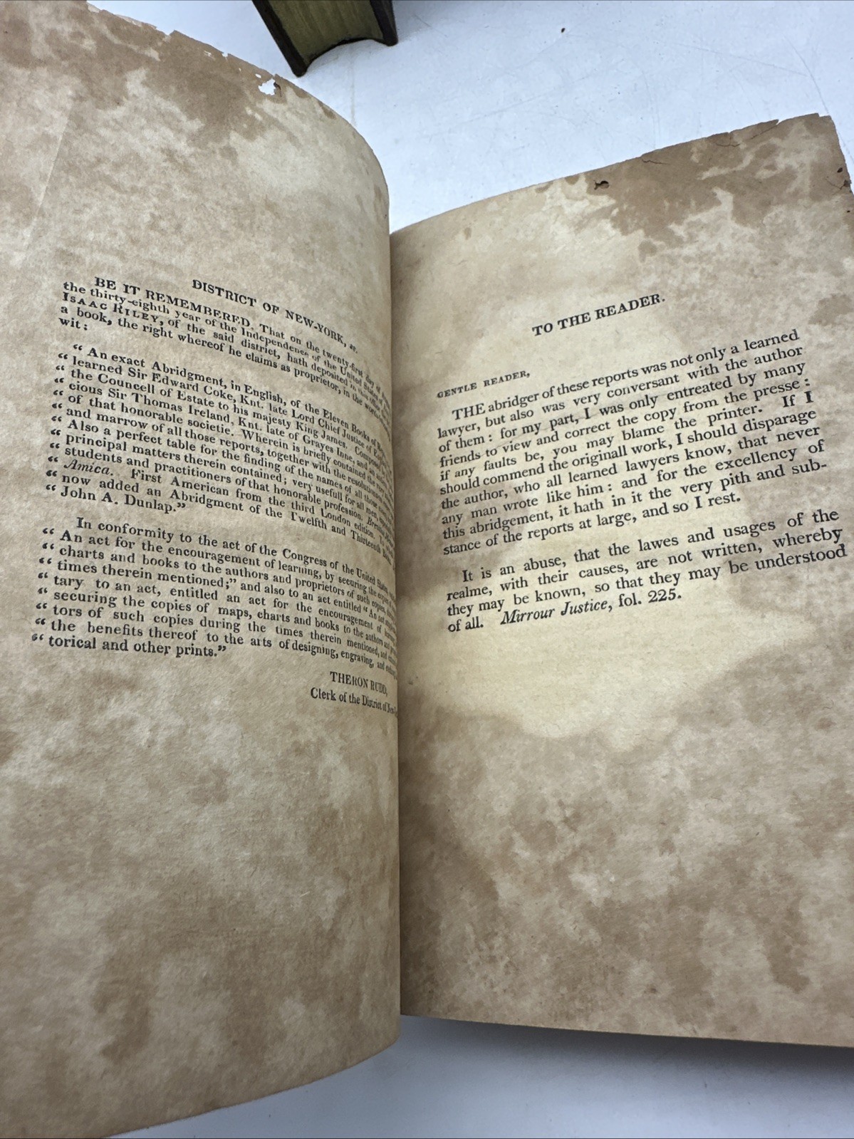 Exact Abridgement Eleven Books Reports Learned Coke Law England (33-10)