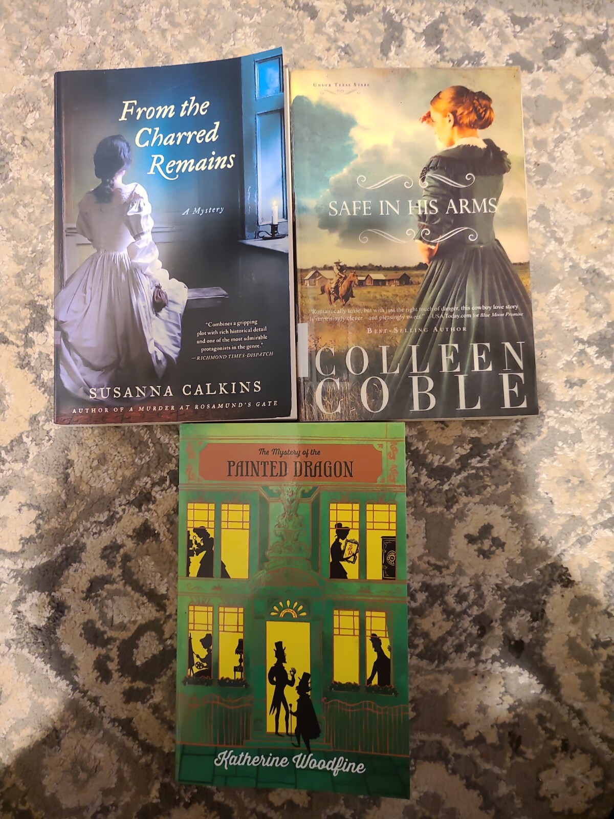 Mixed Lot of 3 Books: From the Charred Remains, Mystery of the Painted Dragon,