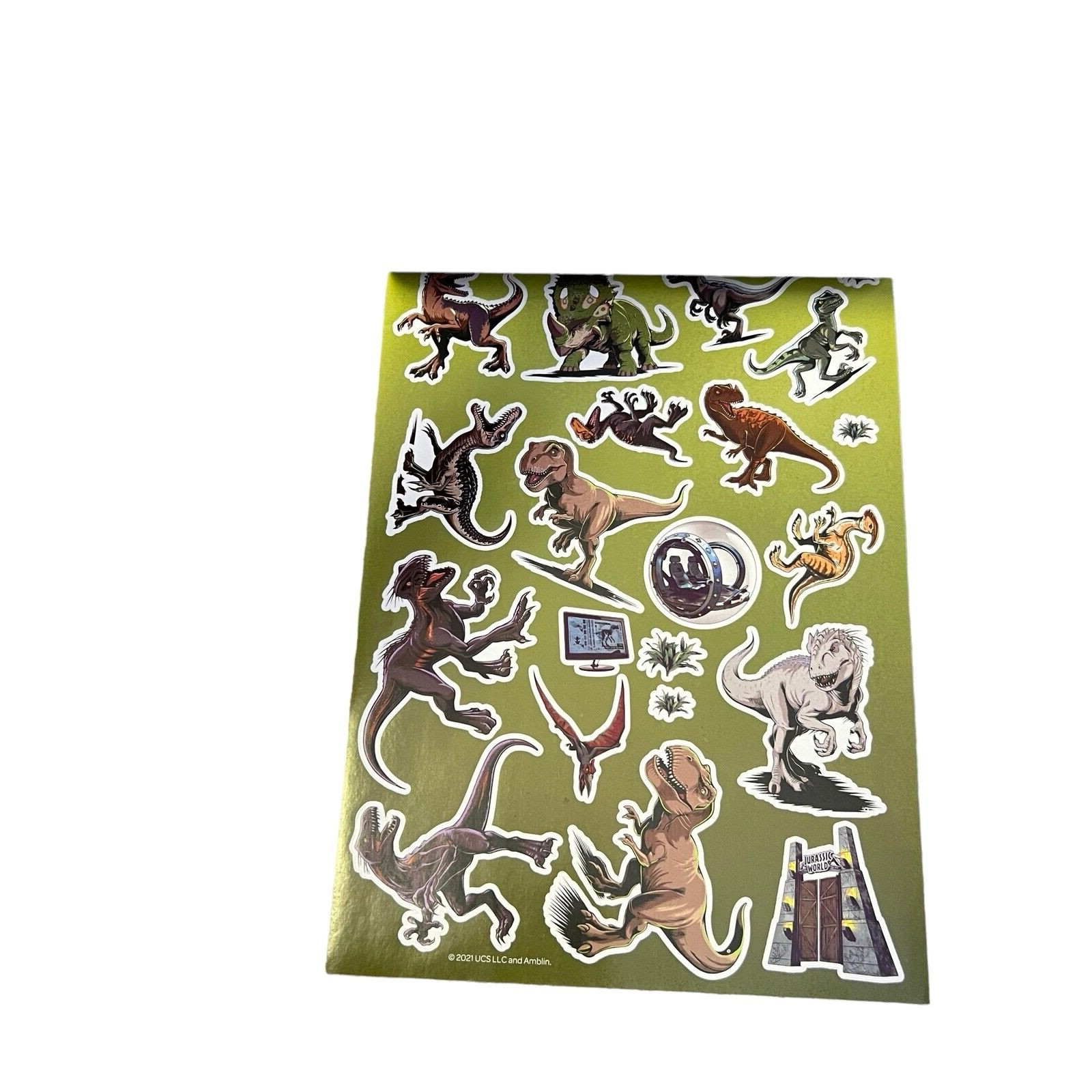 Jurassic World Create-a-Scene 2021 Activity Sticker Pad Read