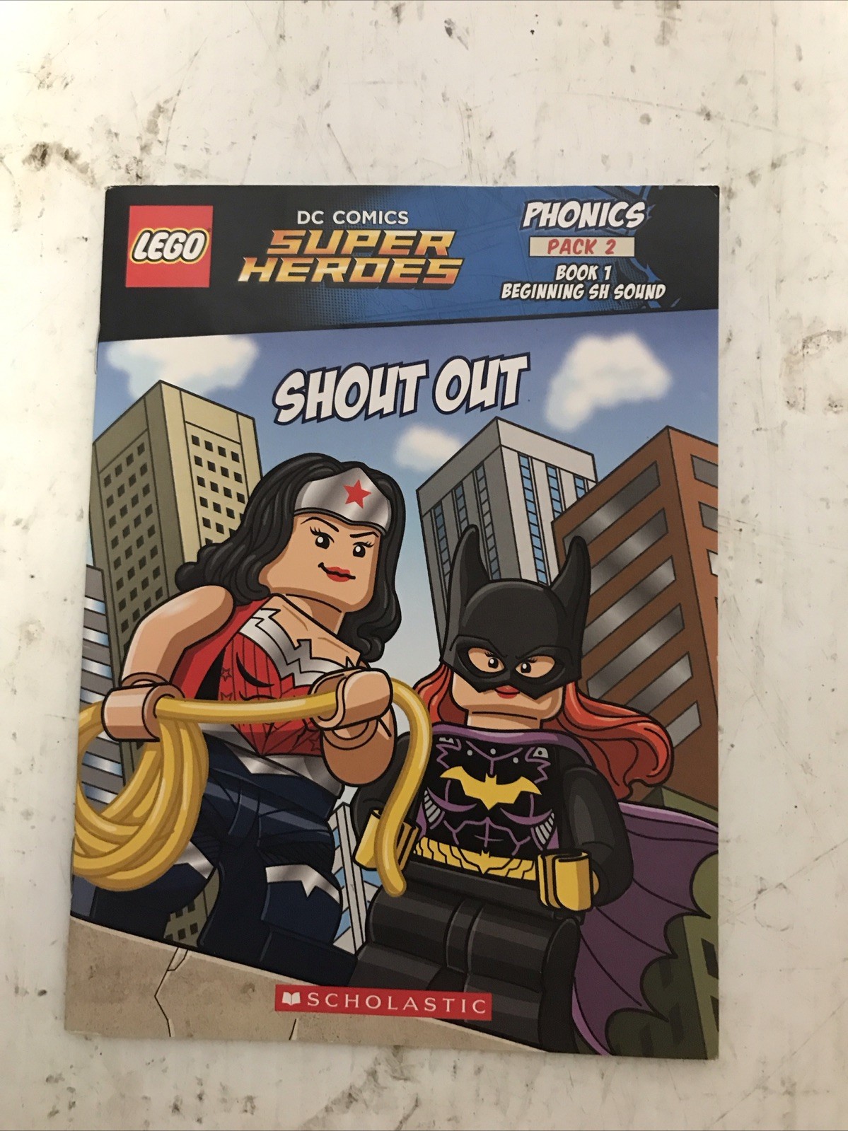 Lot Of 11 Scholastic Lego DC Phonics Pack 2 #1,2,3,4,5,6,7,8,10, WORKBOOK 1&2