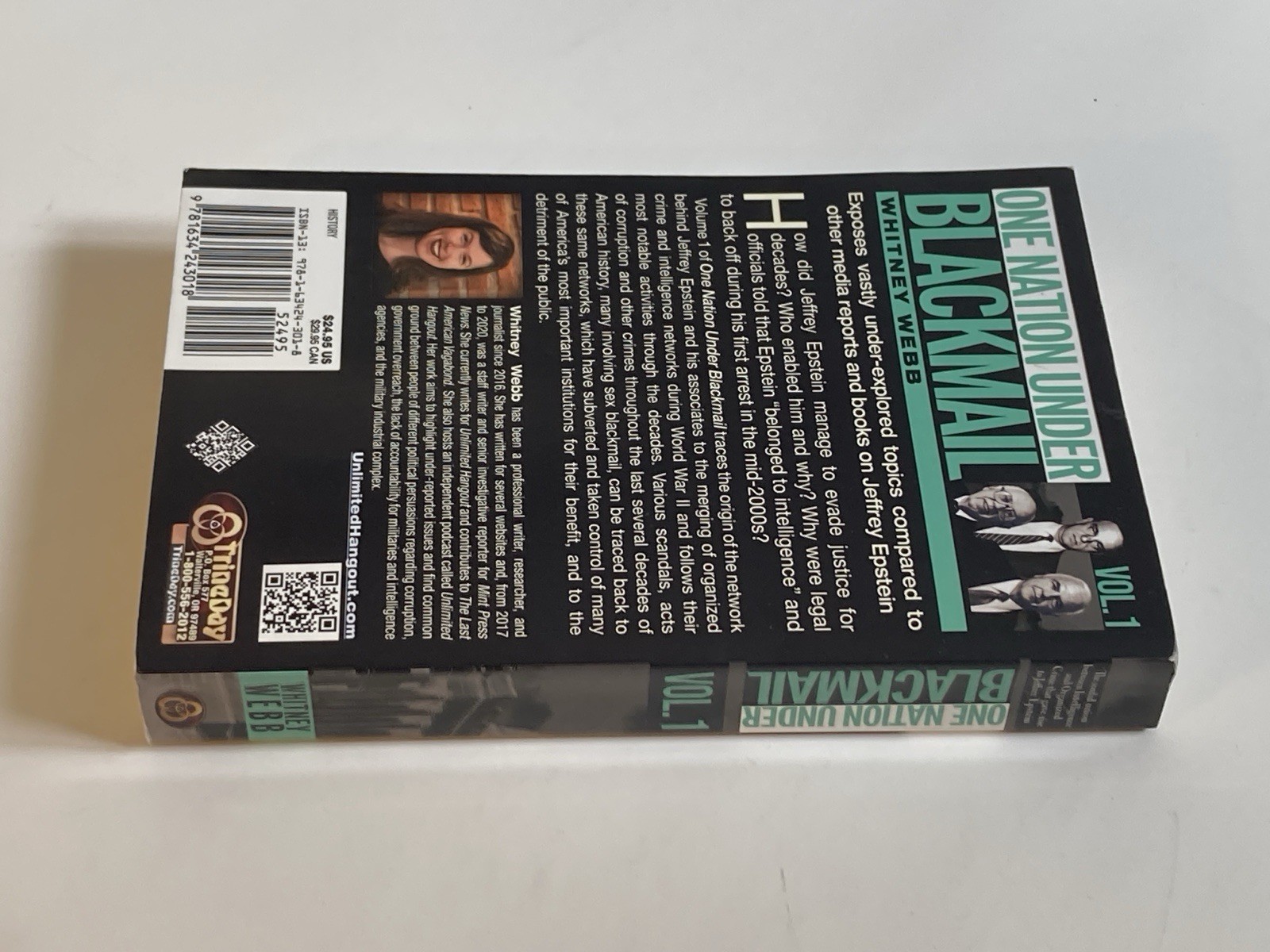 One Nation under Blackmail, Vol. 1 by Whitney Webb; Trade Paperback, NF
