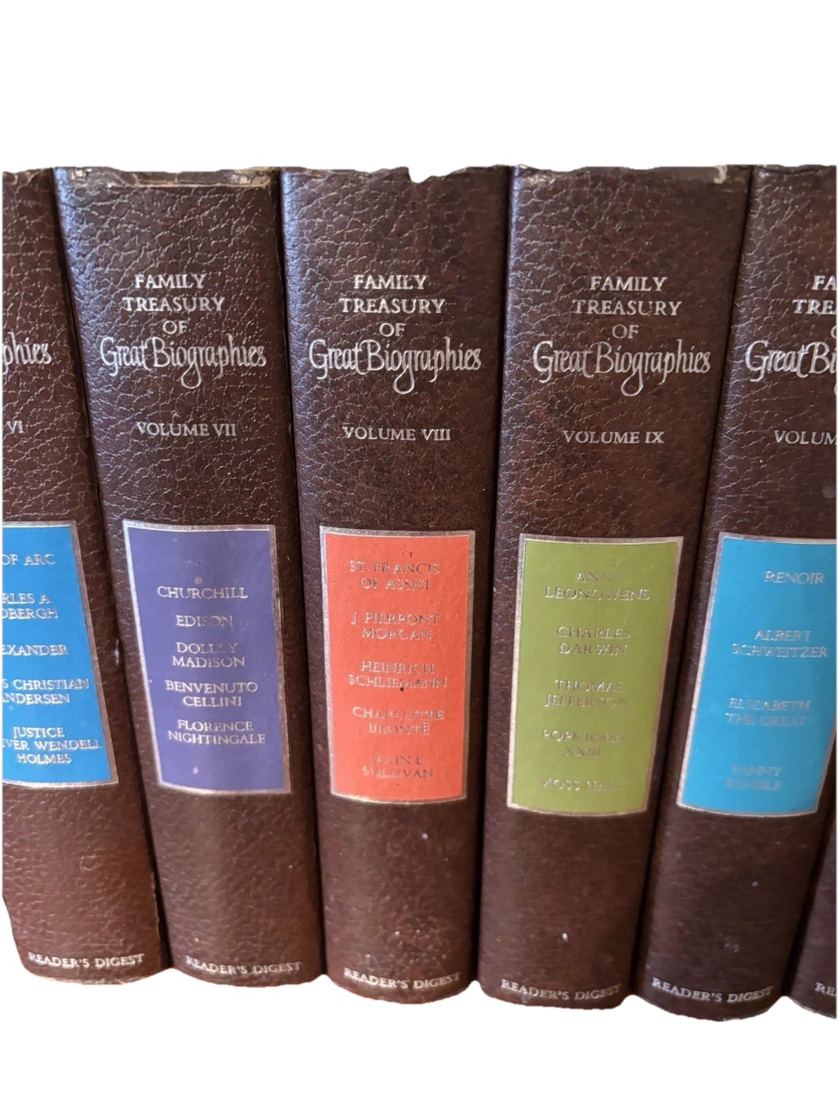 Reader’s Digest Complete Book Set 1-12 Family Treasury of Great Biographies 1stE