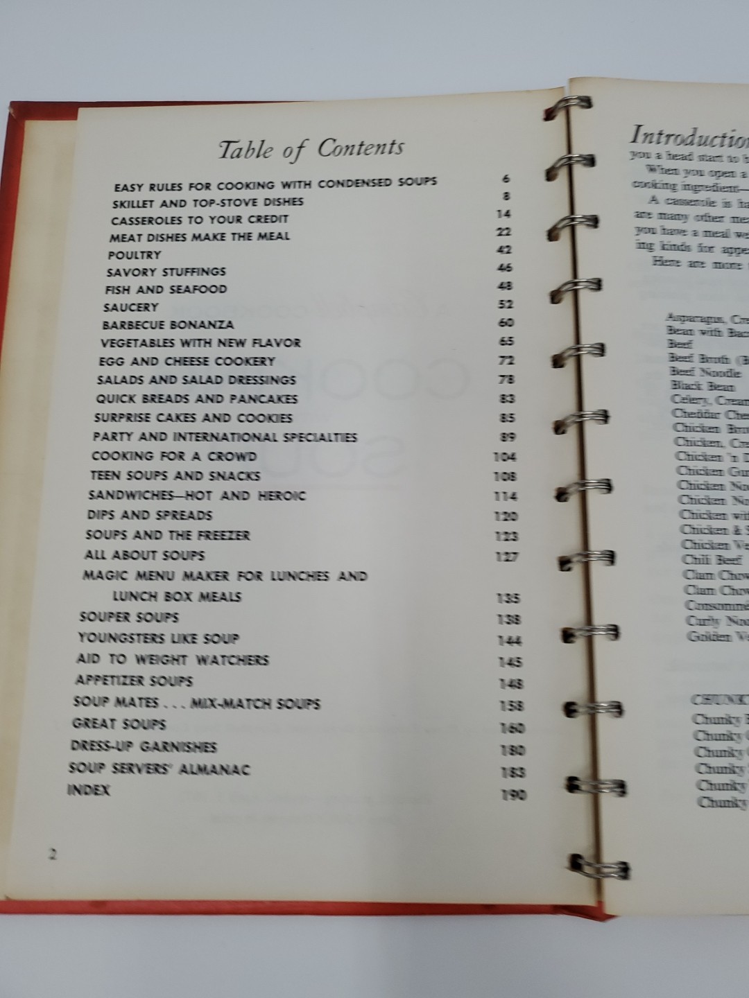 Vintage 1972 A Campbell Cookbook Cooking With Soup Spiral Bound Hardcover Camden