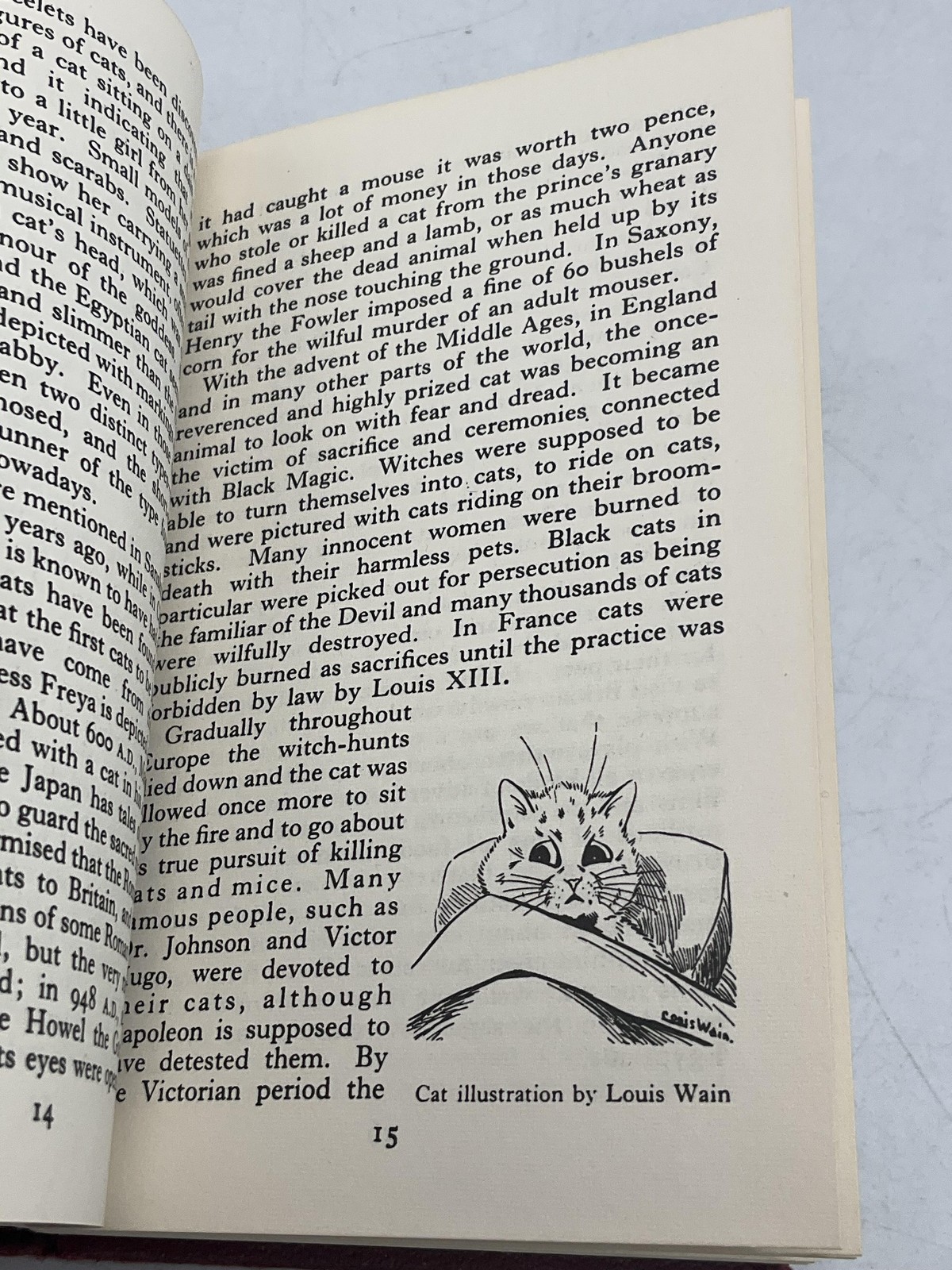 Vintage The Observer’s Book Of Cats Grace Pond Hardcover 1971 Warne Pocket Size