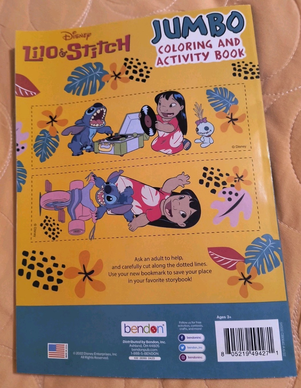 Disney Lilo & Stitch Jumbo Coloring & Activity Book Tear/Share Pages 🆕🆓 ship!