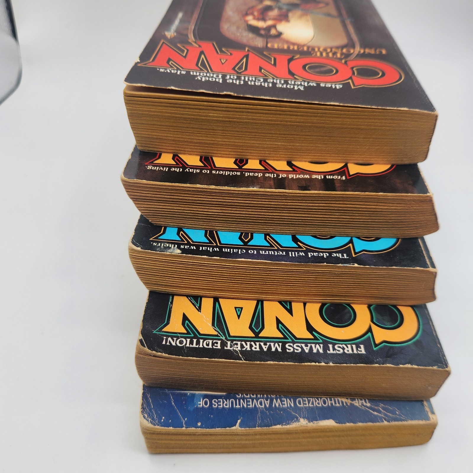 Lot Of 5 – Conan The Barbarian Trade Paperback Books PB Good Condition With Wear