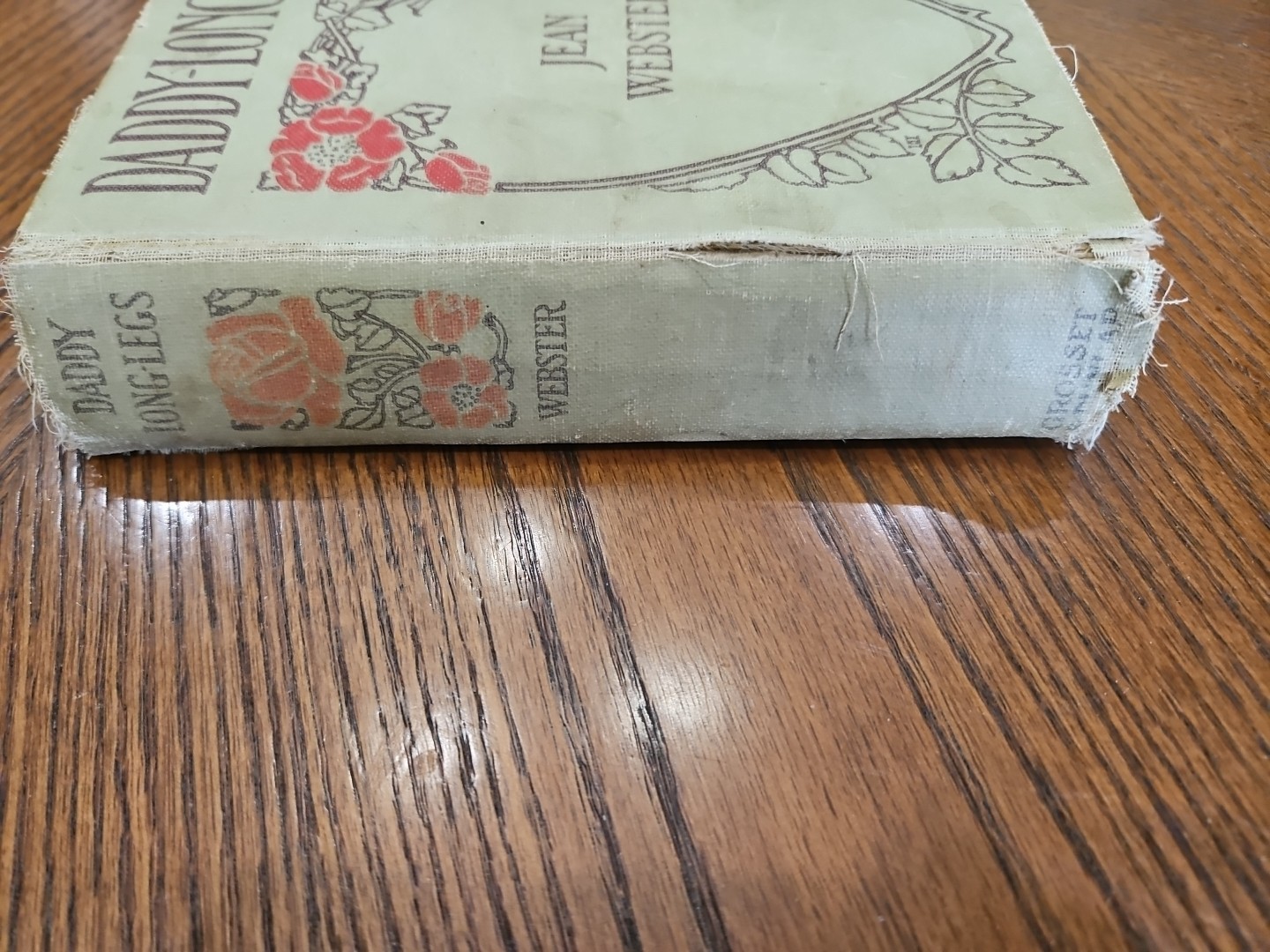 DADDY-LONG-LEGS BOOK BY JEAN WEBSTER 1912 ANTIQUE FLOWER BINDING LETTER WRITING