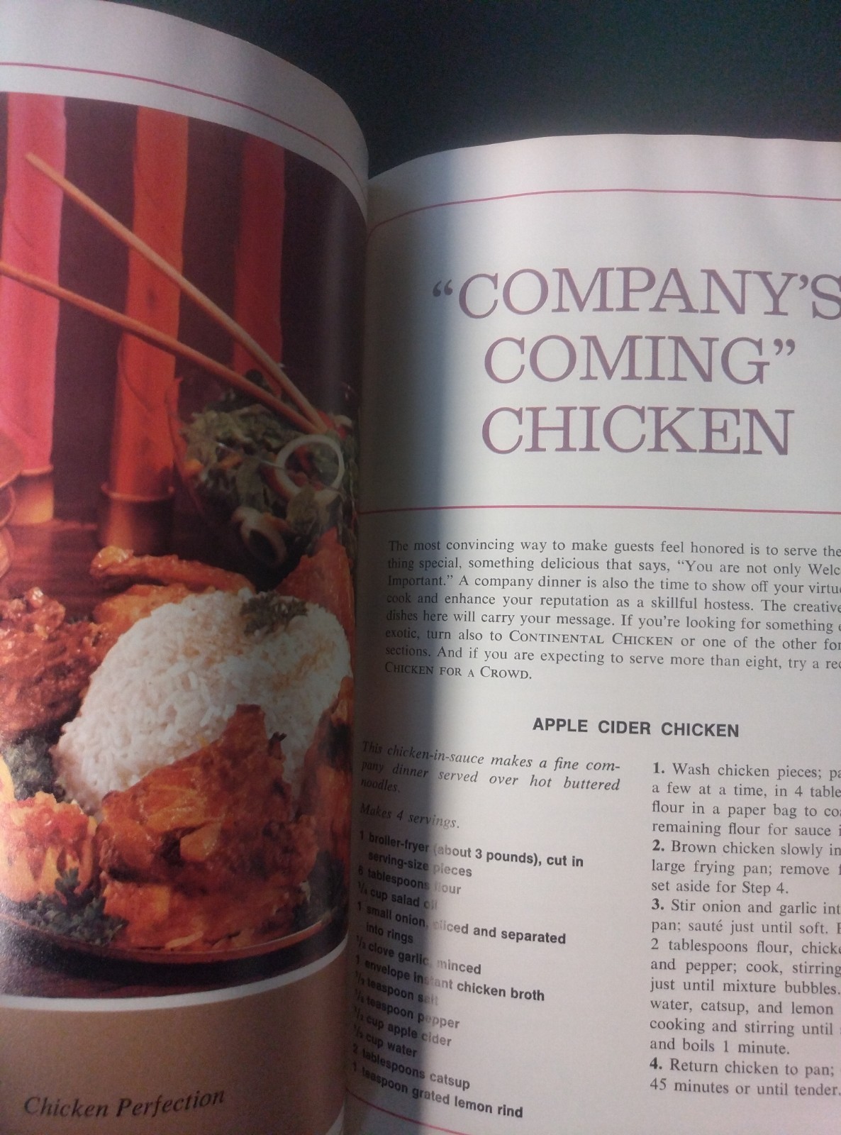 Vintage 1968 Family Circle Great Chicken Recipes Hardcover Cookbook First Editio