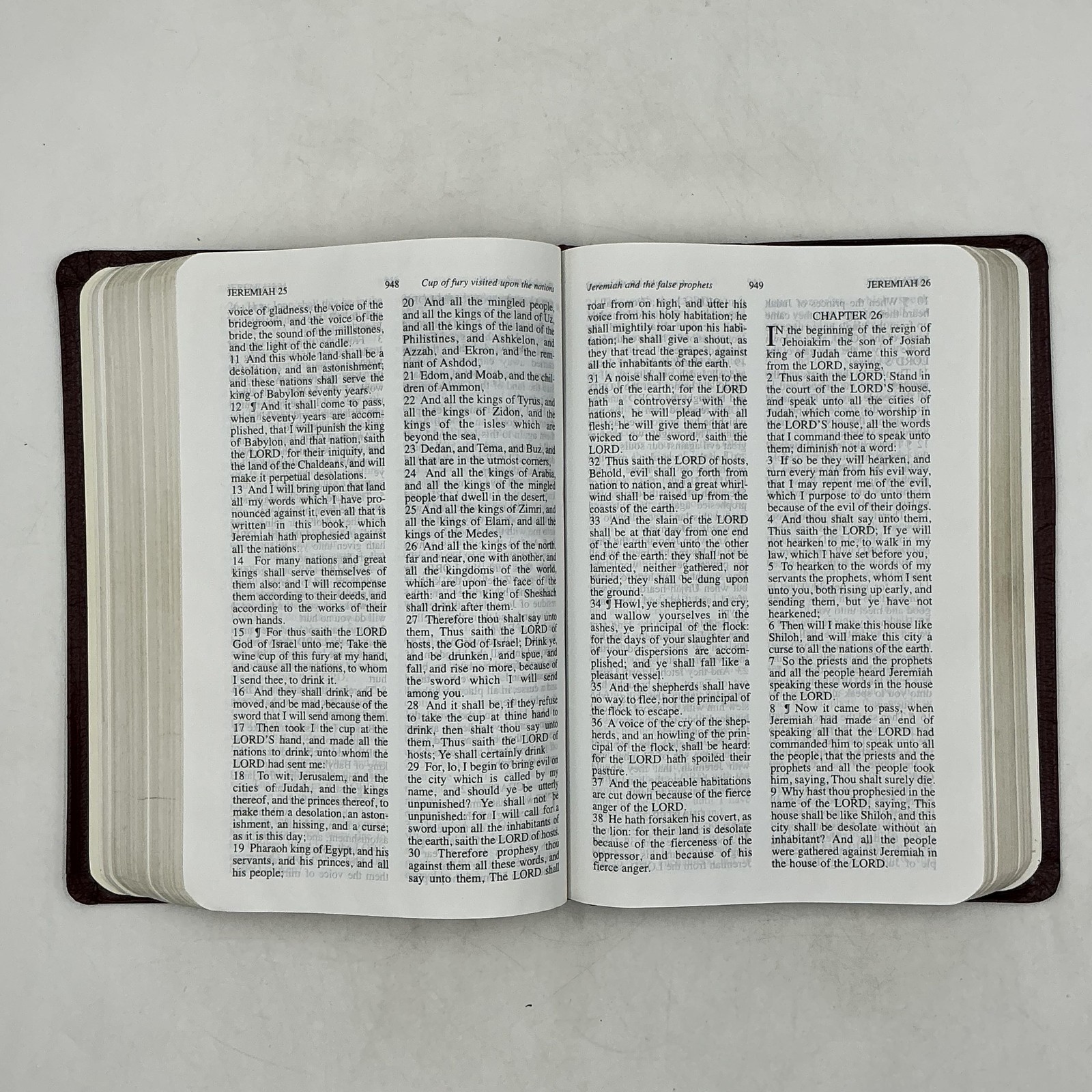 JACK VAN IMPE PROPHECY BIBLE Jack Van Impe Hardcover Faux Leather Burgundy