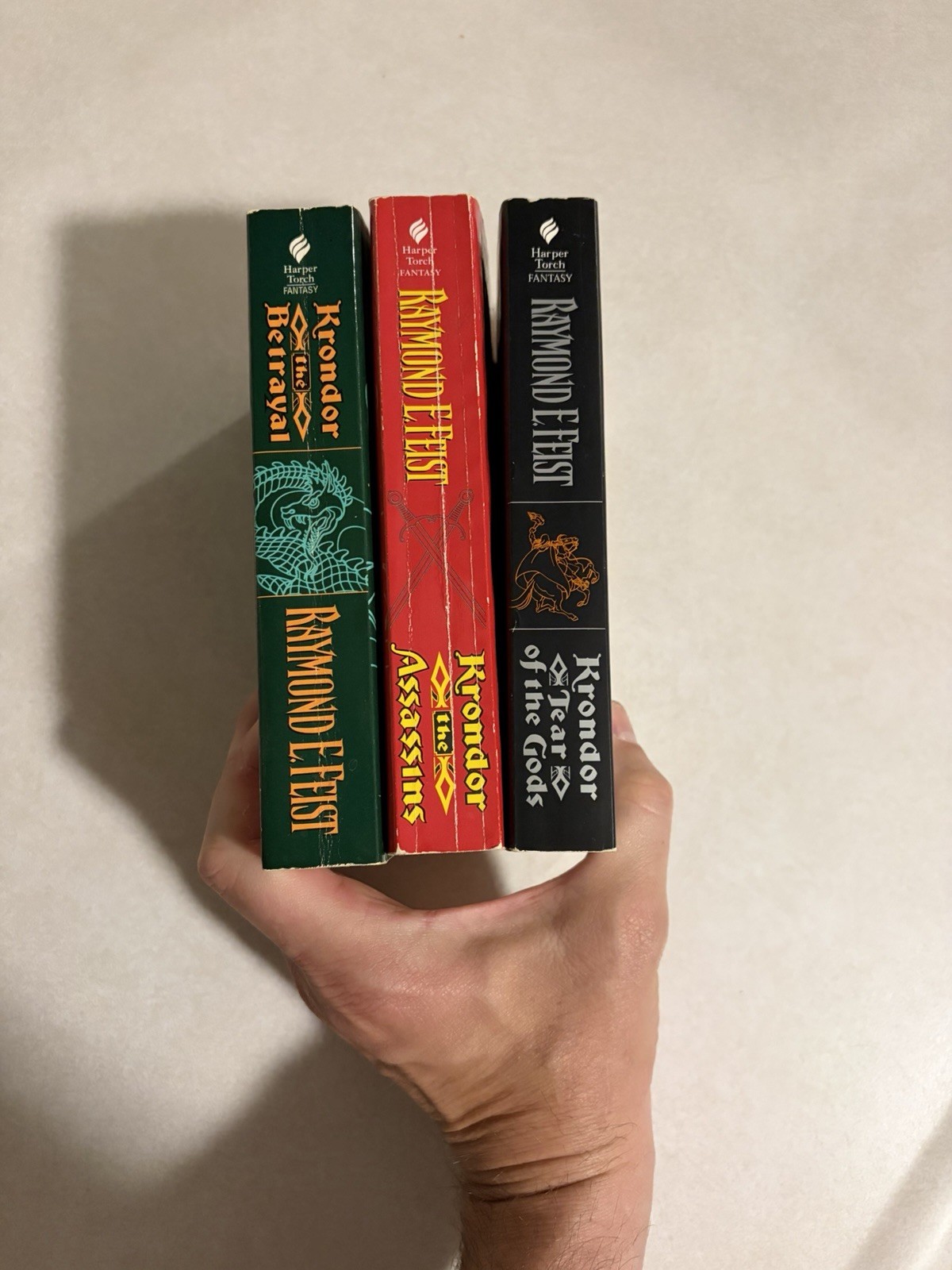 Lot Set Pb Riftwar Legacy of Krondor Trilogy Betrayal Raymond E. Feist Tear Gods