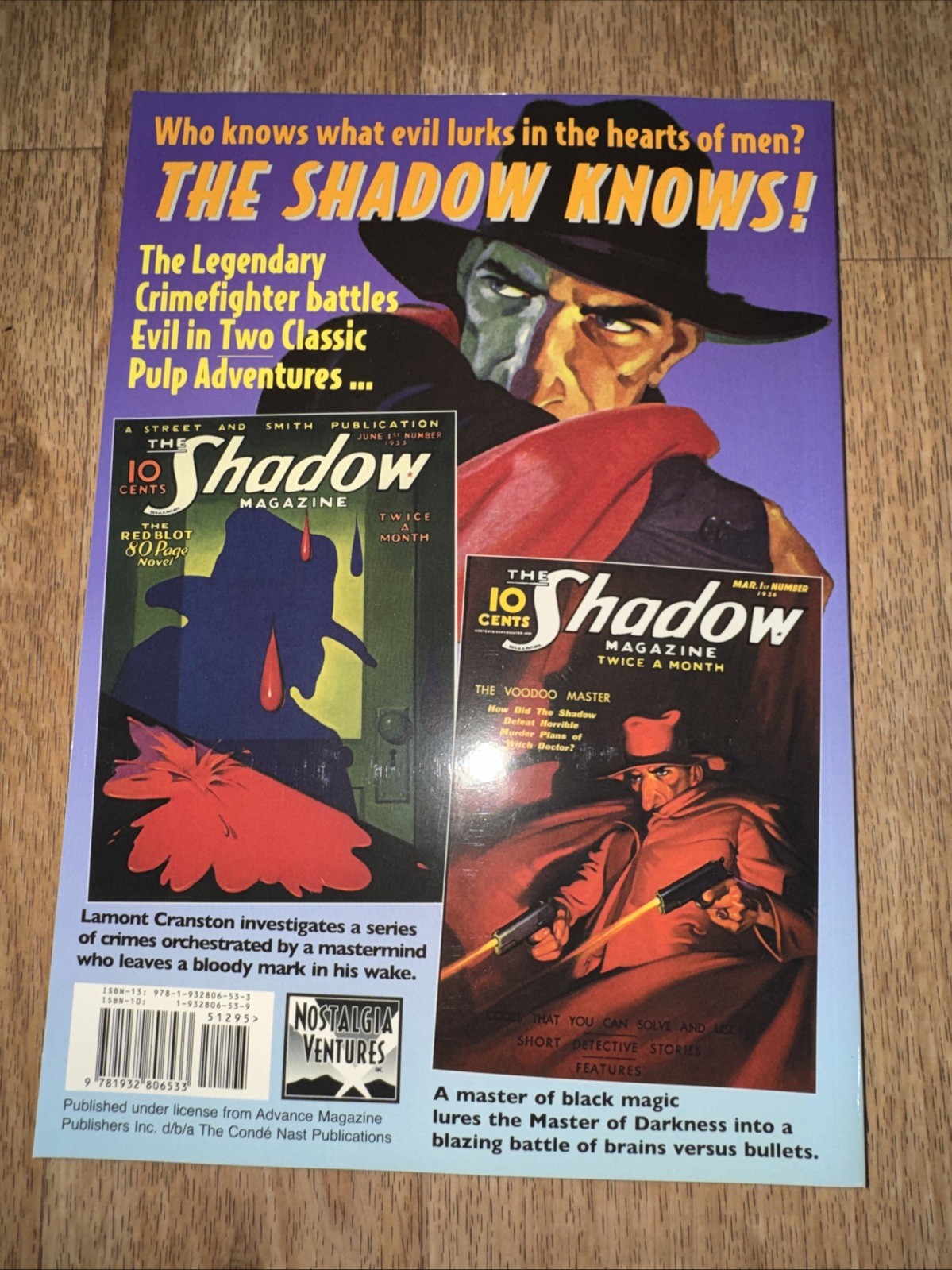 THE SHADOW #3 THE RED BLOT AND THE VOODOO MASTER By Maxwell Grant & Walter New