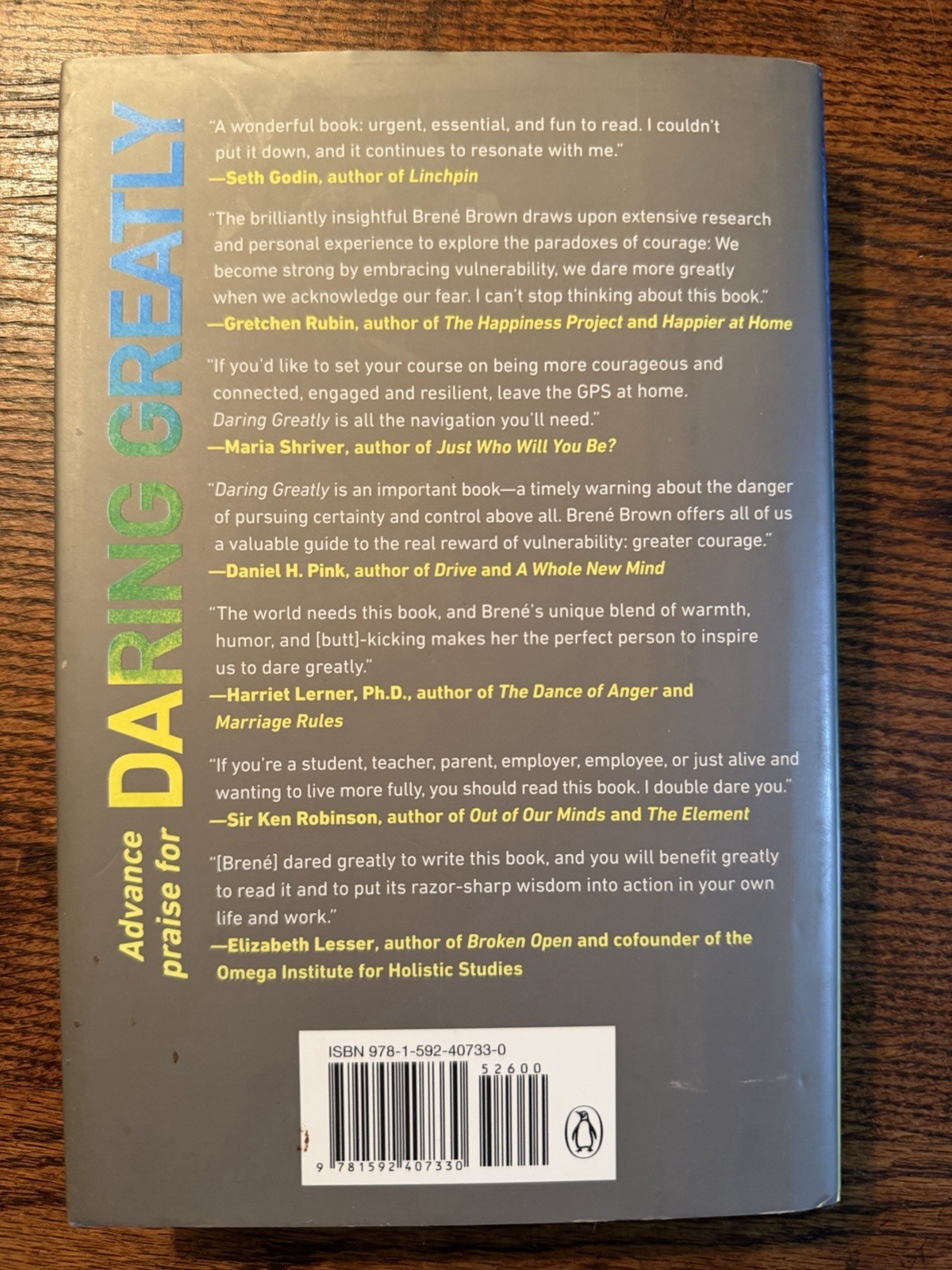 Daring Greatly Brené Brown 1st Edition 1st Printing 2012 Hardcover DJ VG Notes