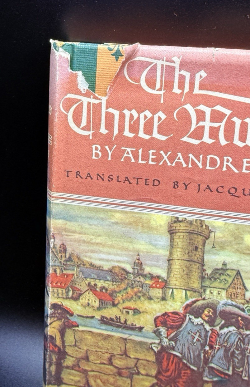 VTG The Three Musketeers BY Alexandre Dumas 1975 Illustrated Junior Library HB
