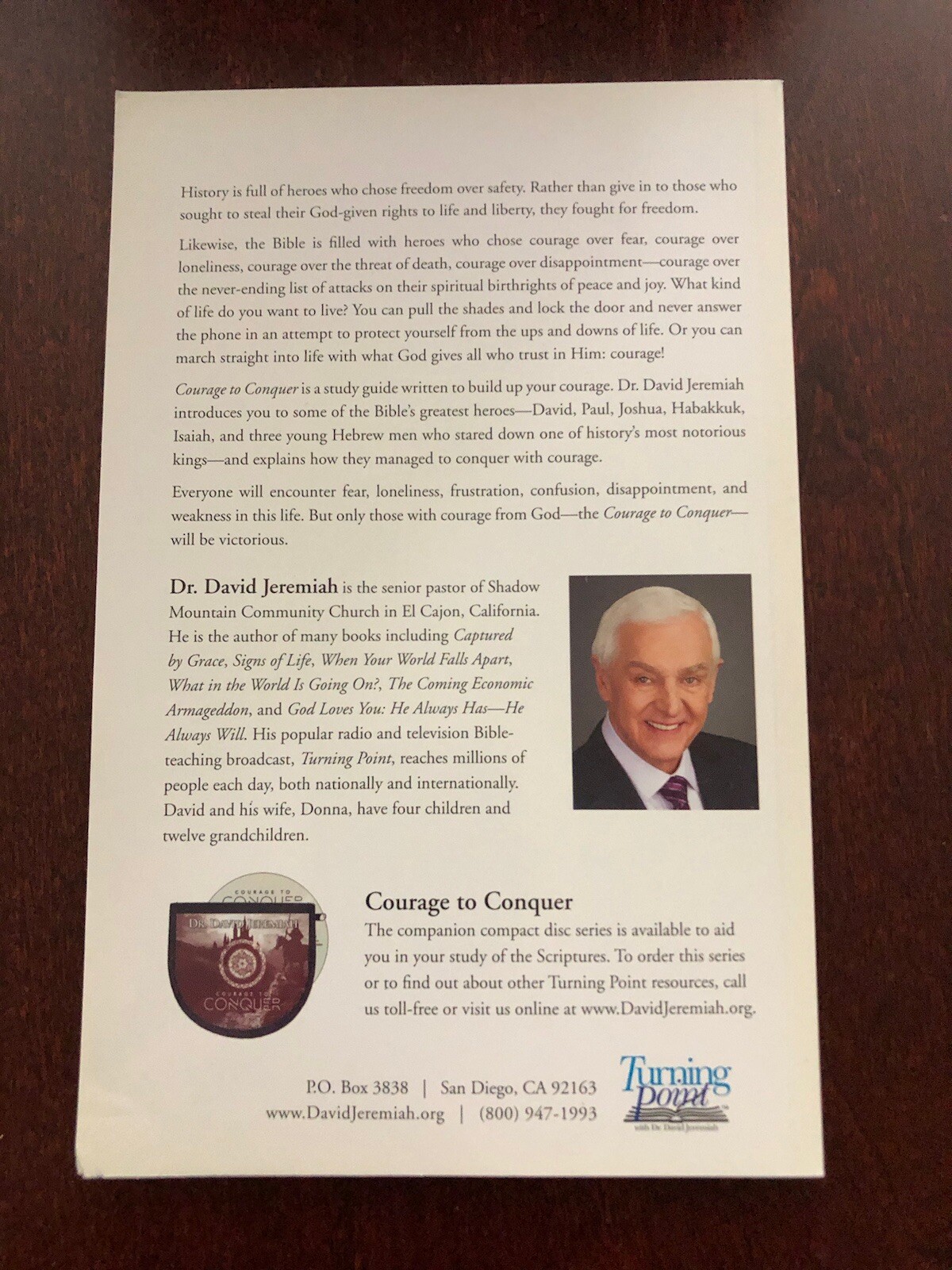 Courage To Conquer Study Guide (2016, Paperback) By David Jeremiah