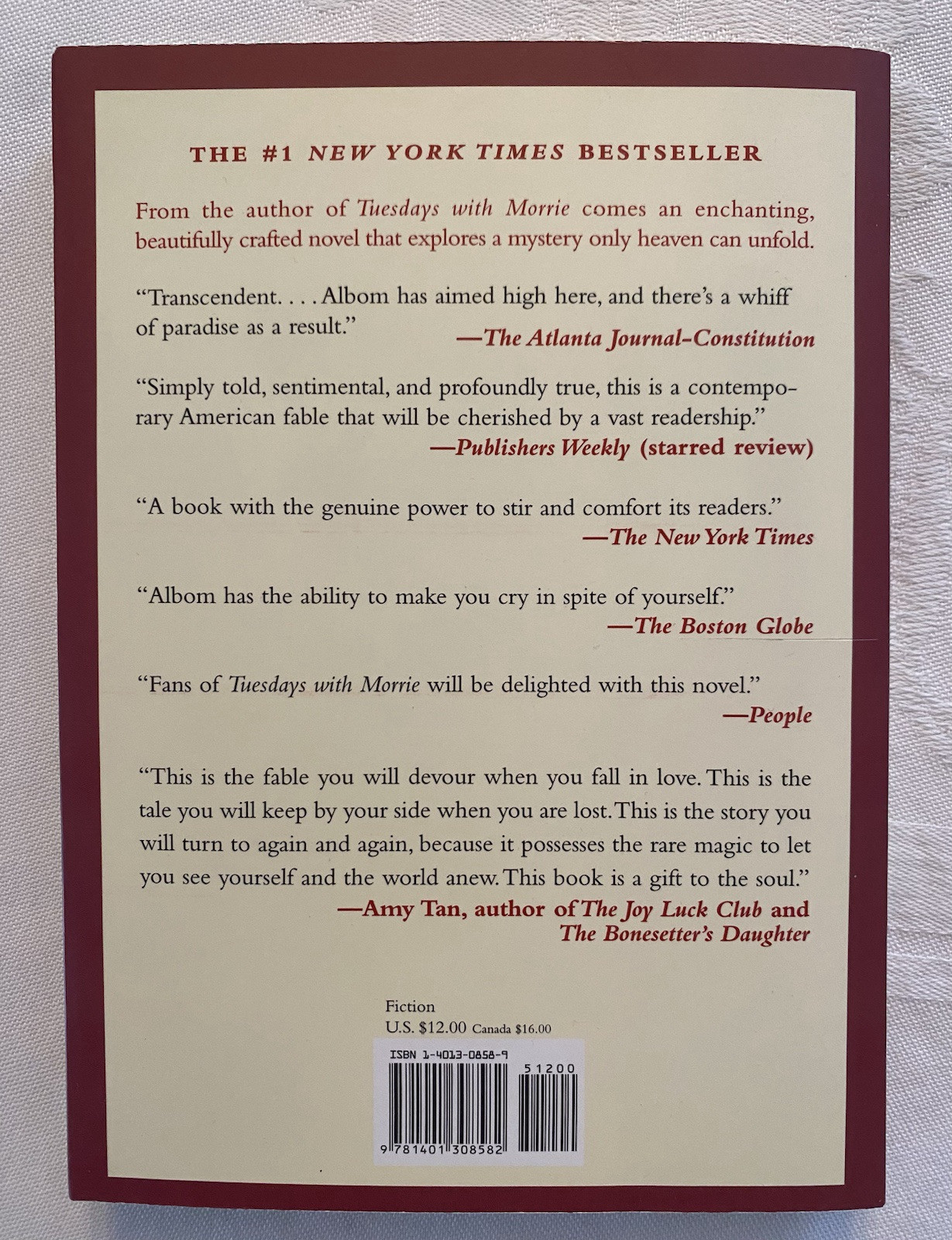 The Five People You Meet In Heaven By Mitch Albom 1st Edition 2003 Paperback