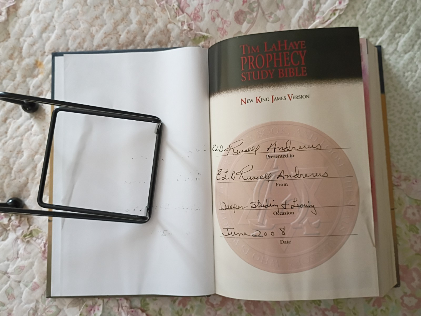 NKJV Tim LaHaye Prophecy Study Bible