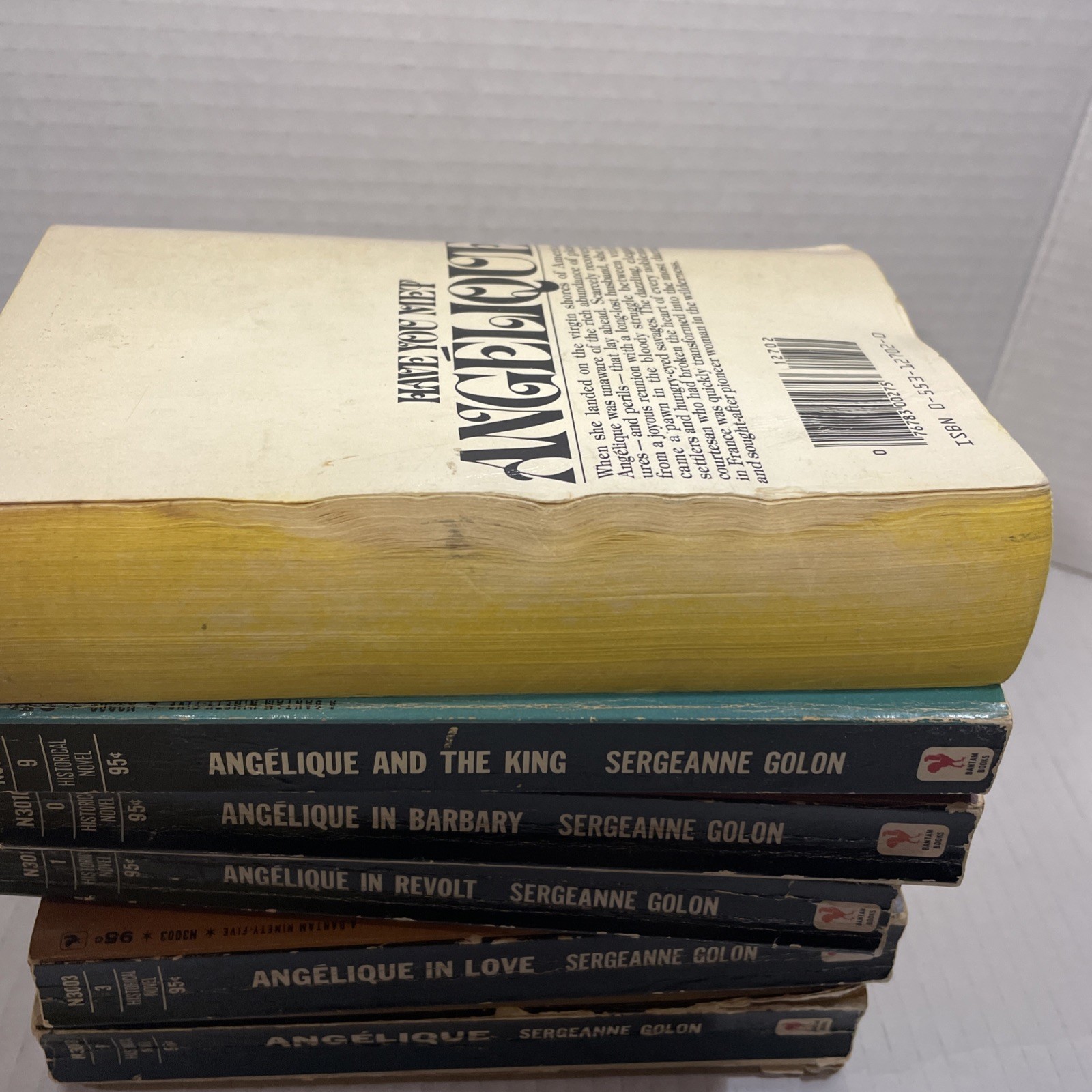 Angelique by Sergeanne Golon Vintage Romance Series Complete Paperback Set of 9