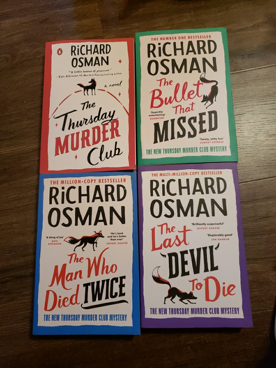 Thursday Murder Club Books 1-4 Richard Osman Paperbacks Lot Of 4