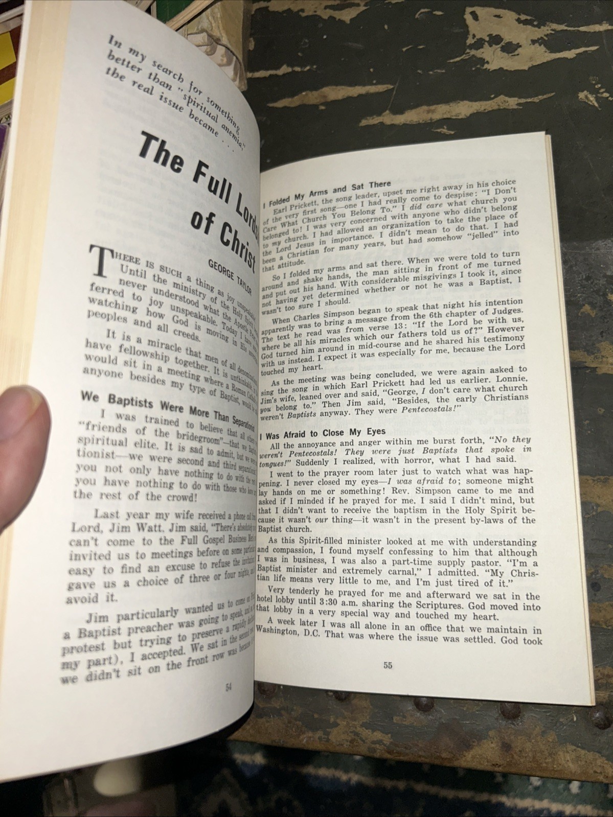 The Acts of the Holy Spirit among Baptists Today 1971 Compilation FGBMFI K50