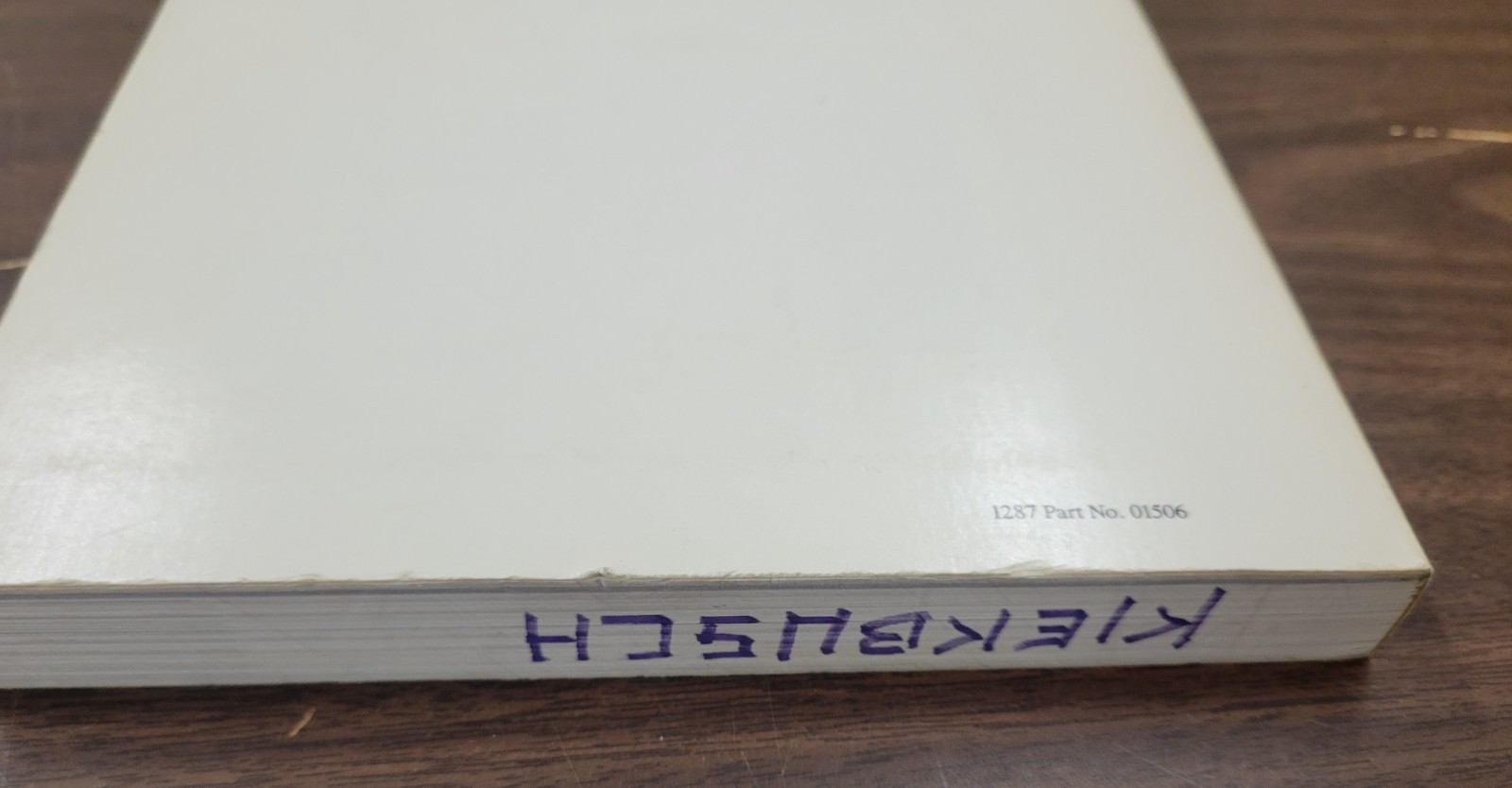 Microsoft Macro Assembler 5.1 Programmer’s Guide 1987 Paperback Part No. 01506