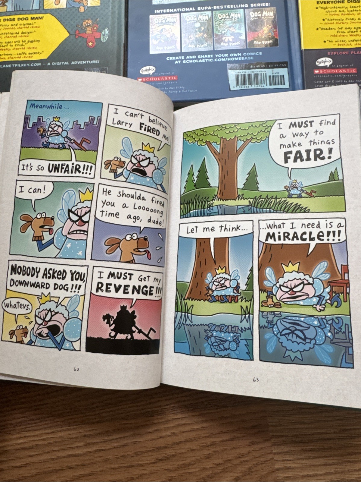 Scholastic Graphix Dog Man by Dav Pilkey – 5-Book Hardcover Set