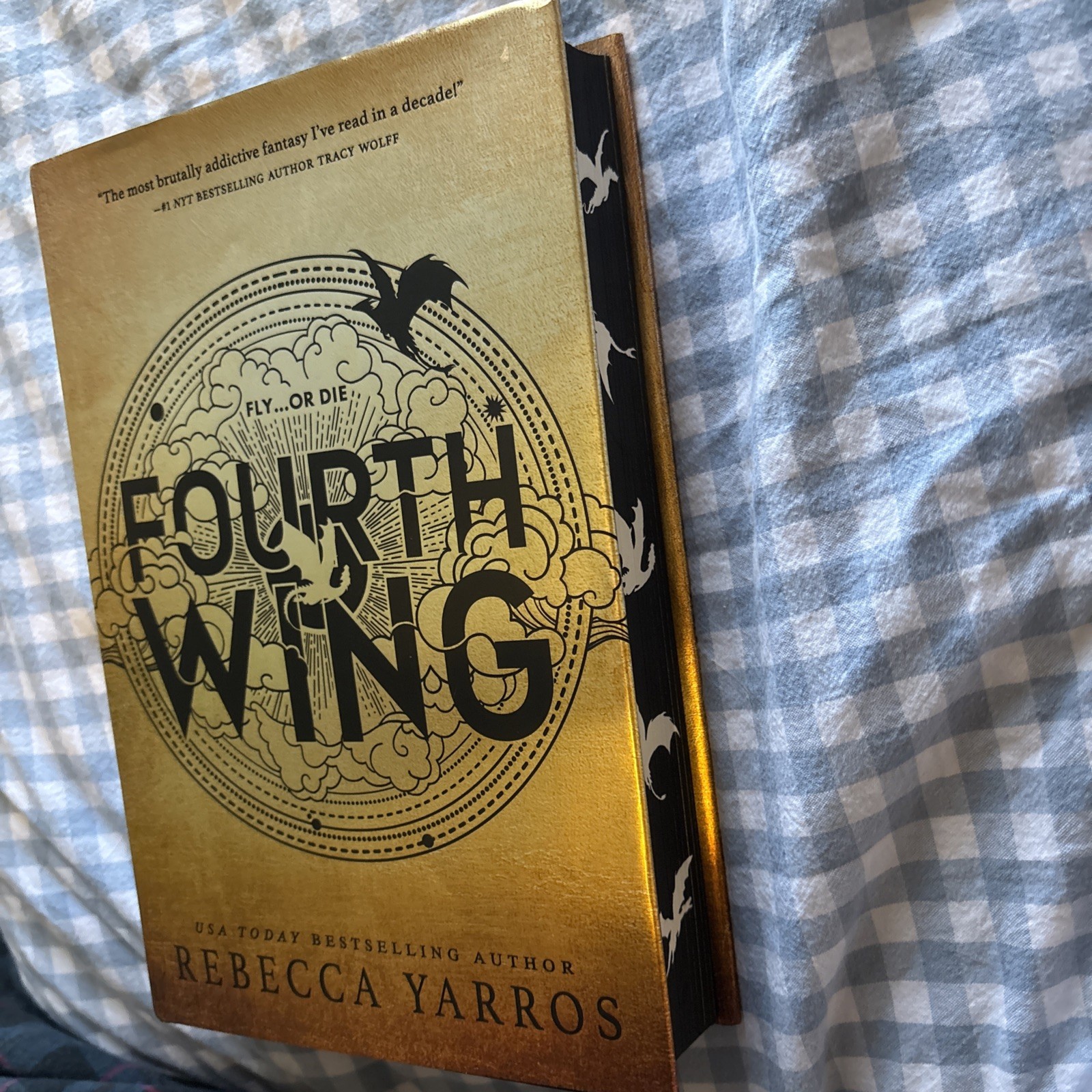 Fourth Wing First Edition with Sprayed Dragon edges