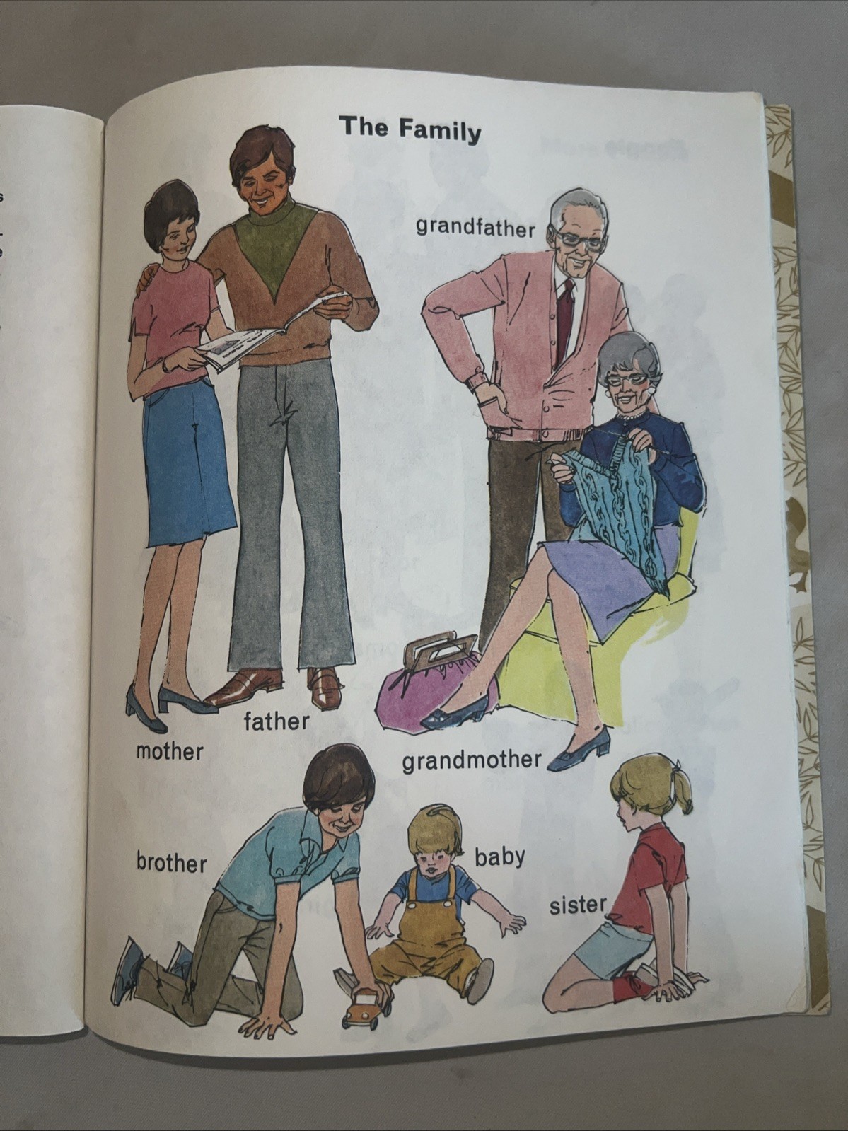 The Golden Book Of Words Big Golden Book 1976 – Vintage Children’s – Rare -HC