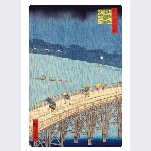 Hiroshige Postcard Book – One Hundred Famous Views of Edo (A6, 32 cards)