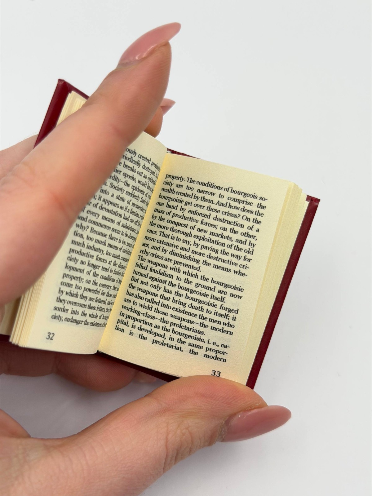 MINIATURE BOOK The Communist Manifesto by Karl Marx and Frederick Engels