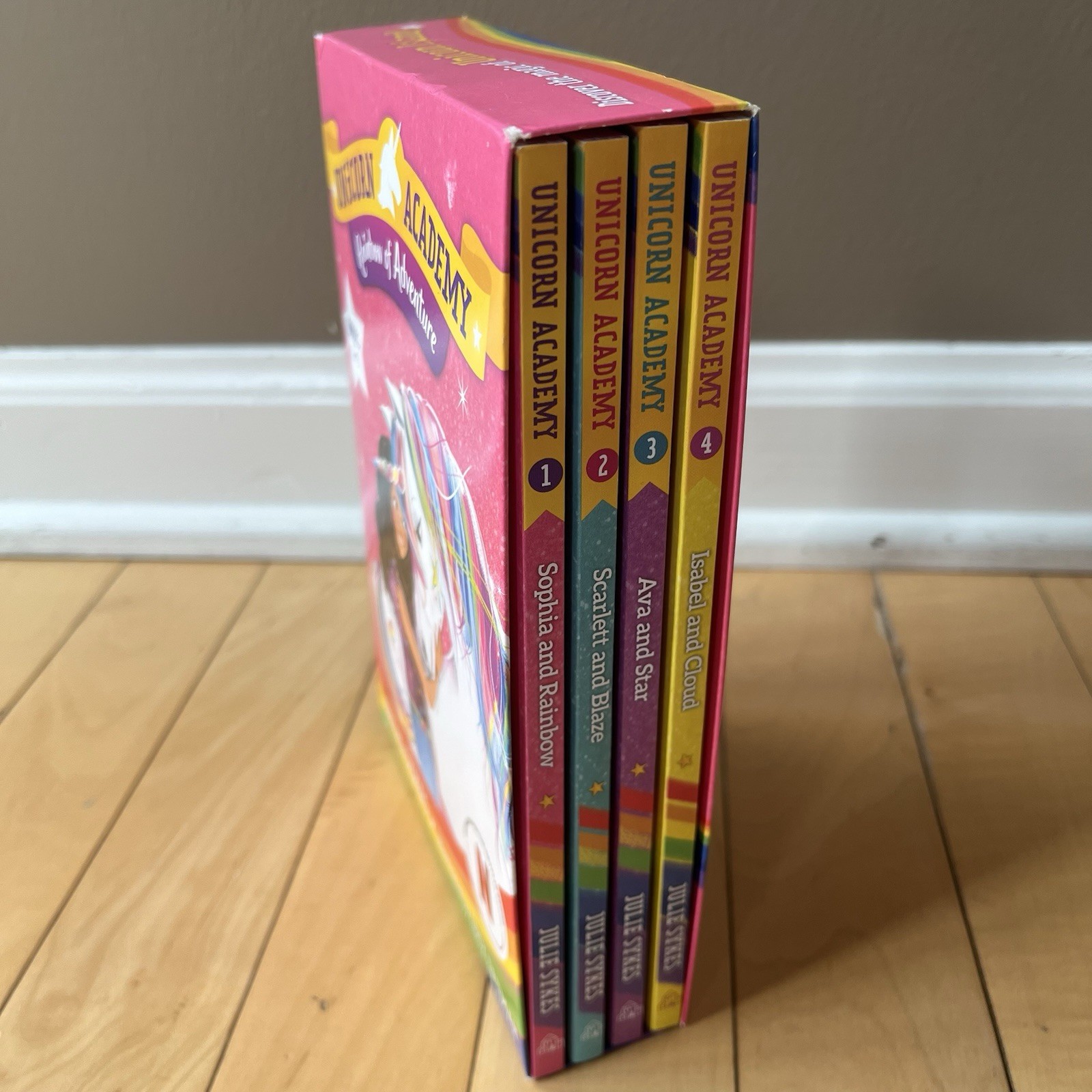 (4) UNICORN ACADEMY Series Kids Chapter Books 1-4 Julie Sykes Ages 6-9 paperback
