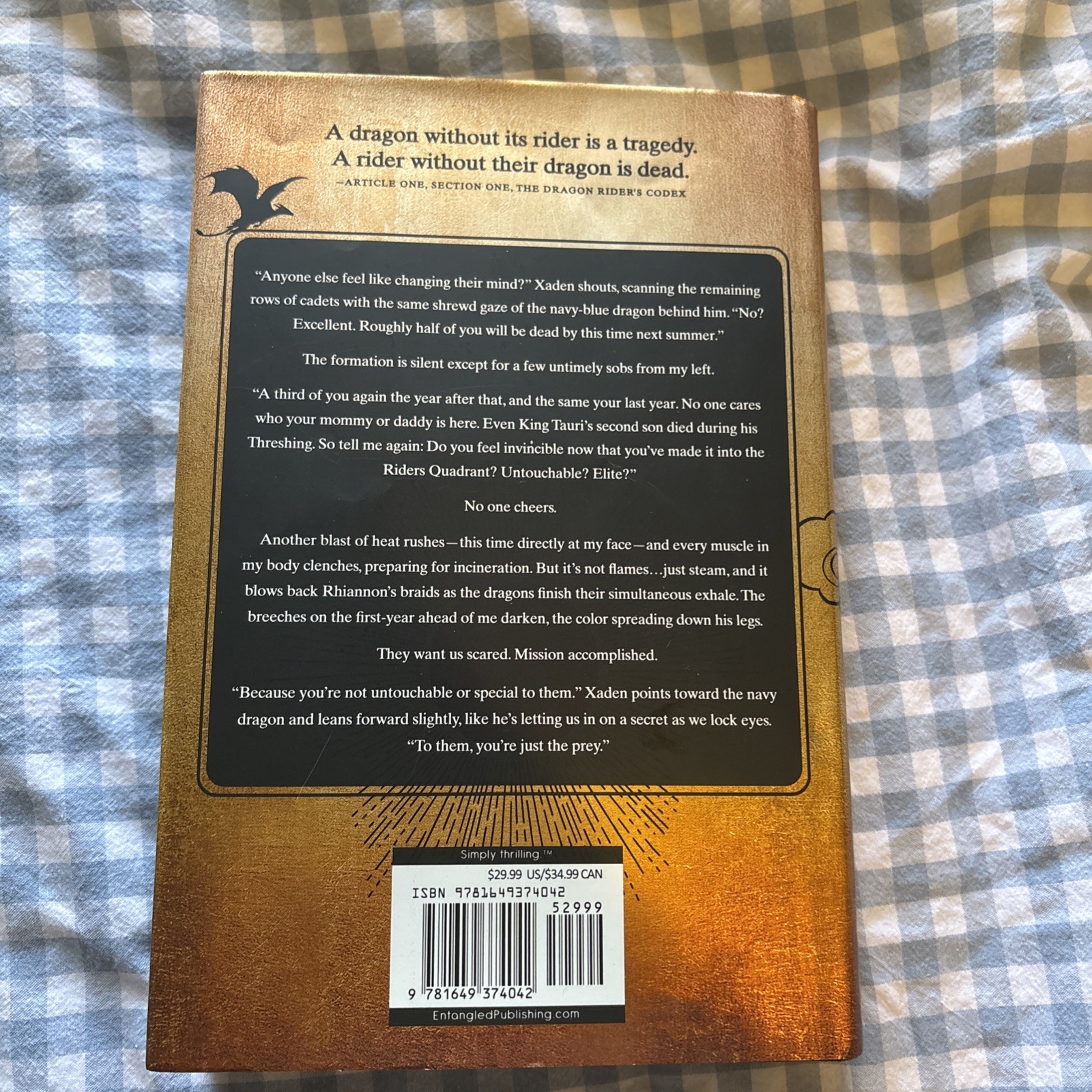 Fourth Wing First Edition with Sprayed Dragon edges