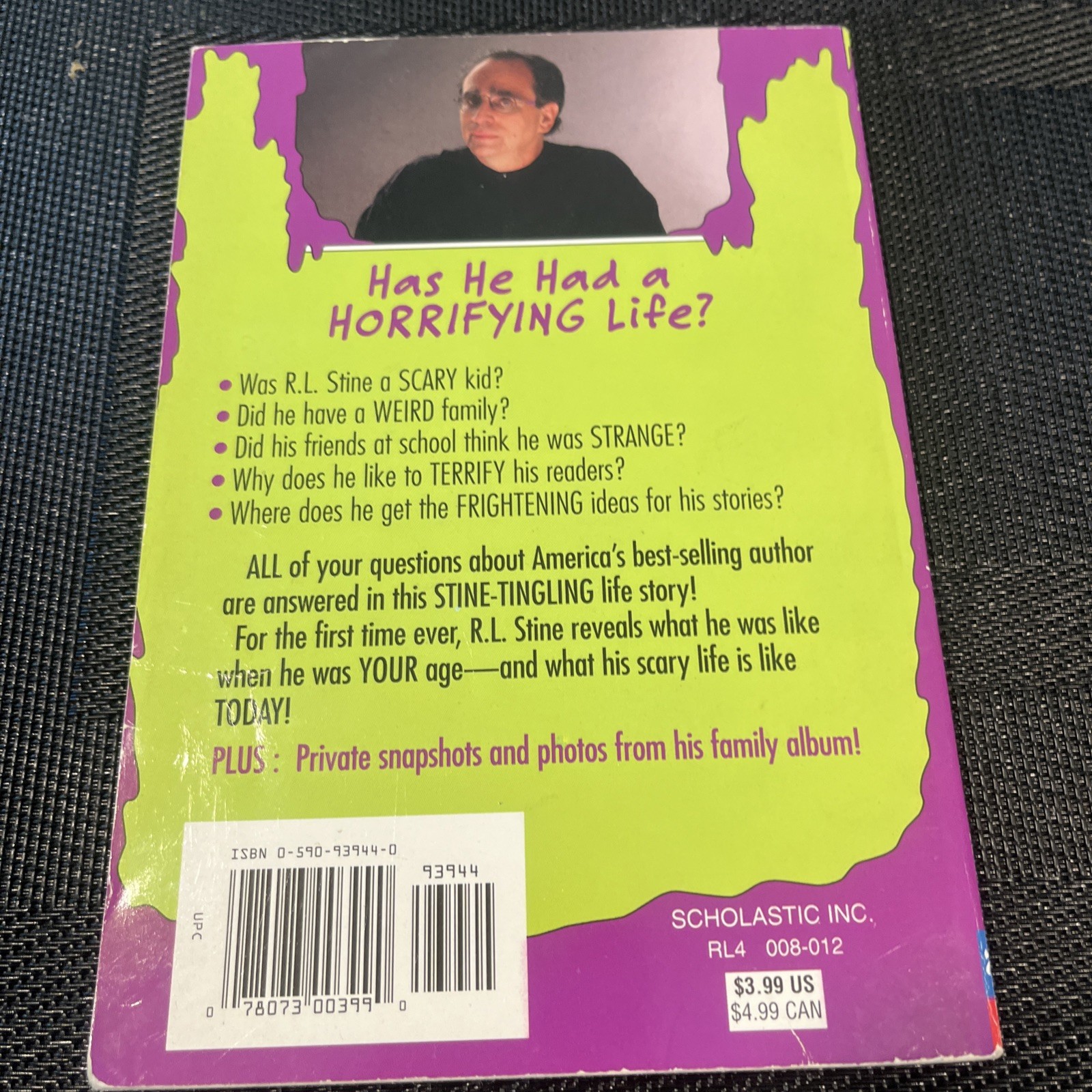 Goosebumps It Came From Ohio! My Life as a Writer R.L. Stine 1st Print 1997