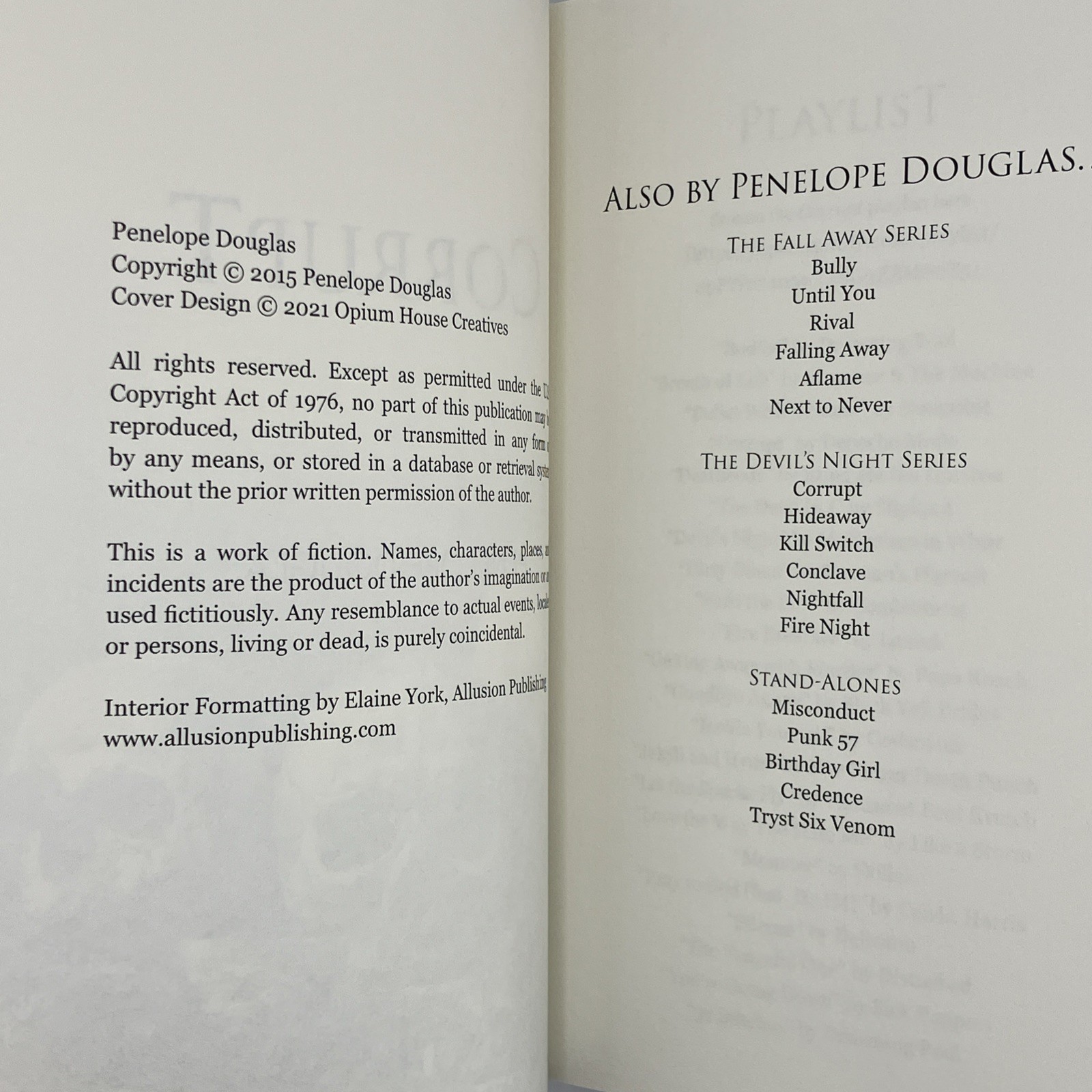 Devils Night Series Set By Penelope Douglas OOP Cover Art Nightfall Is Signed
