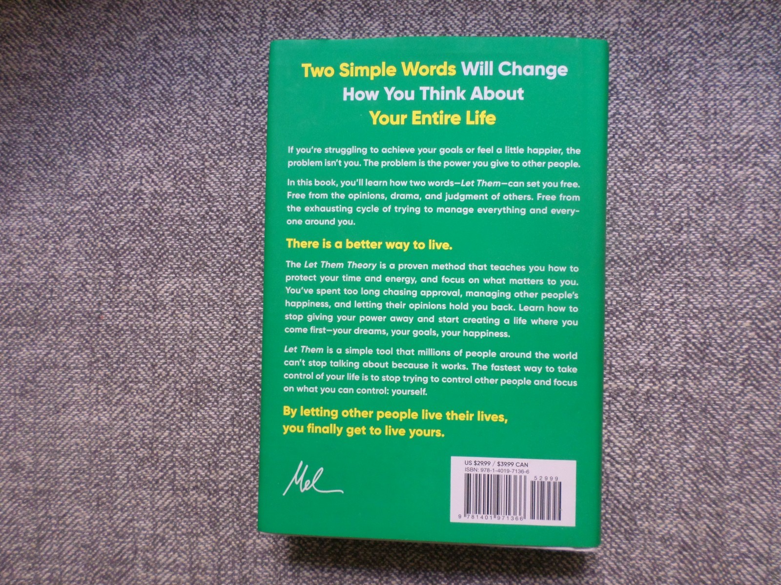 The Let Them Theory: A Life-Changing Tool That Millions of People Hardcover usa