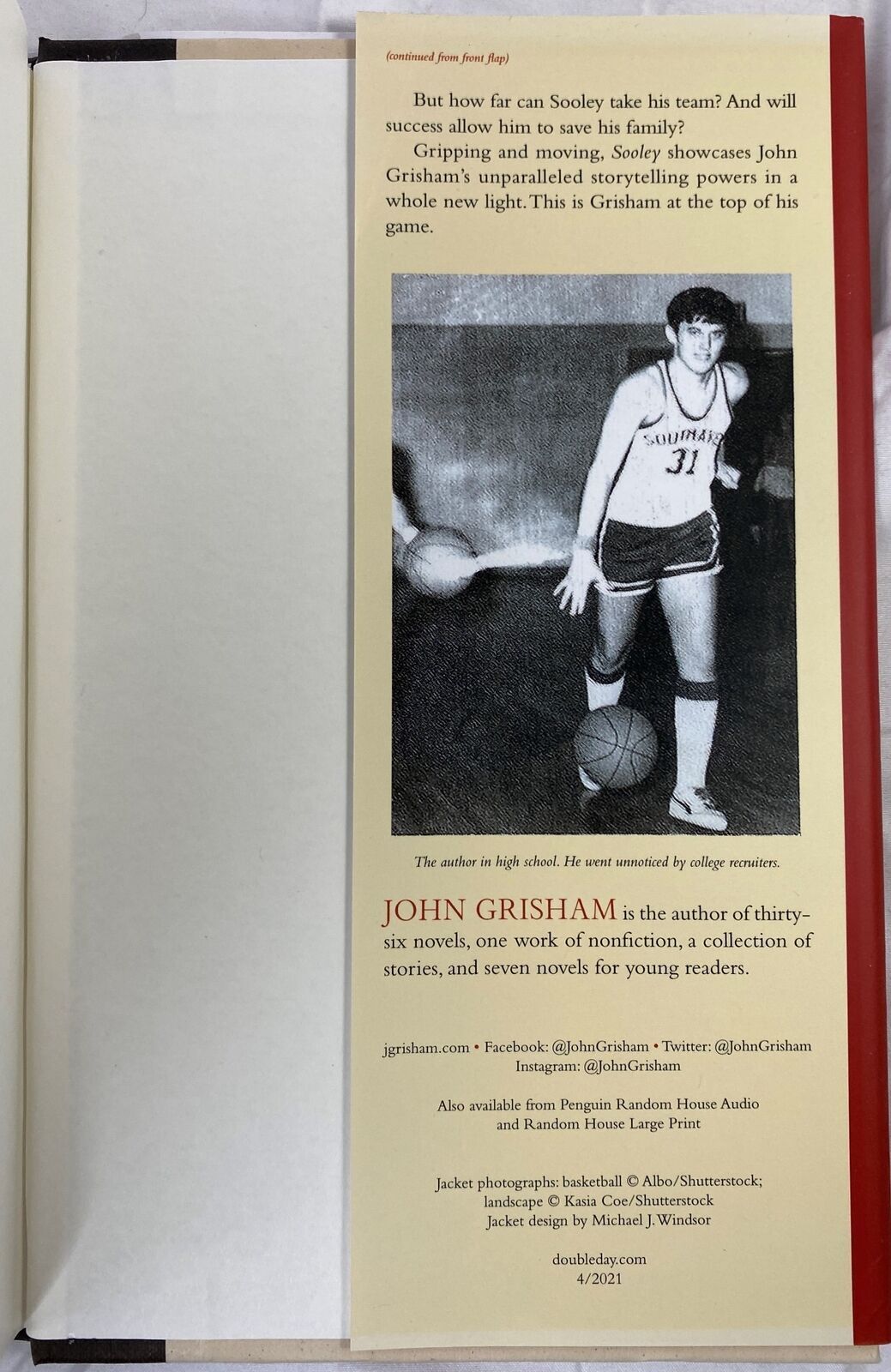 Sooley by John Grisham (2021, Hardcover, Dust Jacket) 1st edition