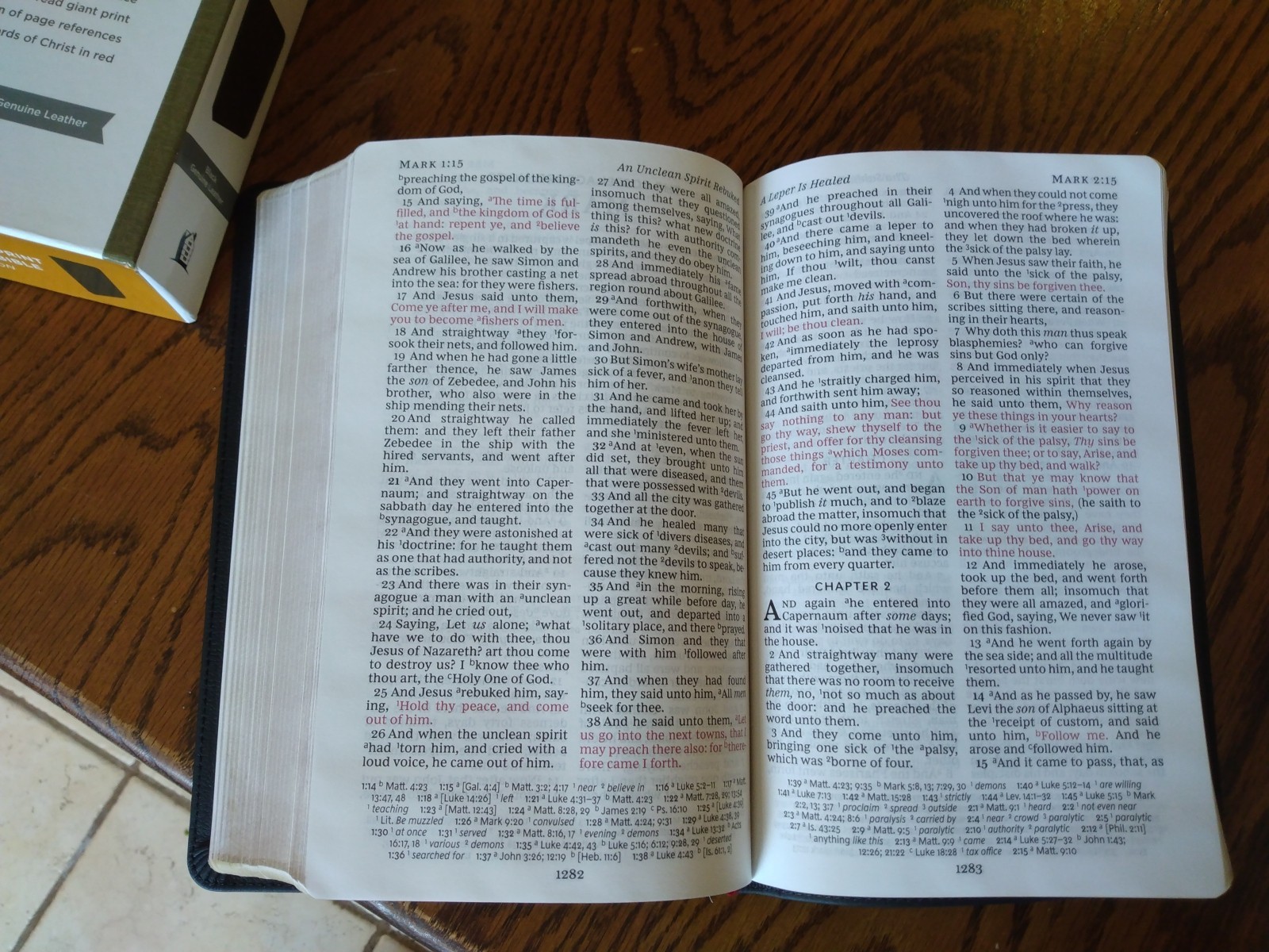 KJV Giant Print Personal Size Ref. Bible – $119.99 Retail -Black Genuine Leather
