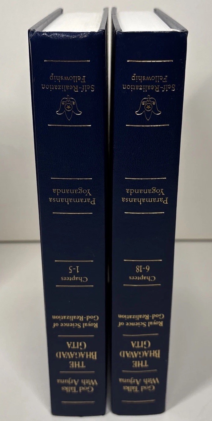 Second Coming of Christ & Bhagavad Gita By Paramahansa Yogananda Slipcases Good