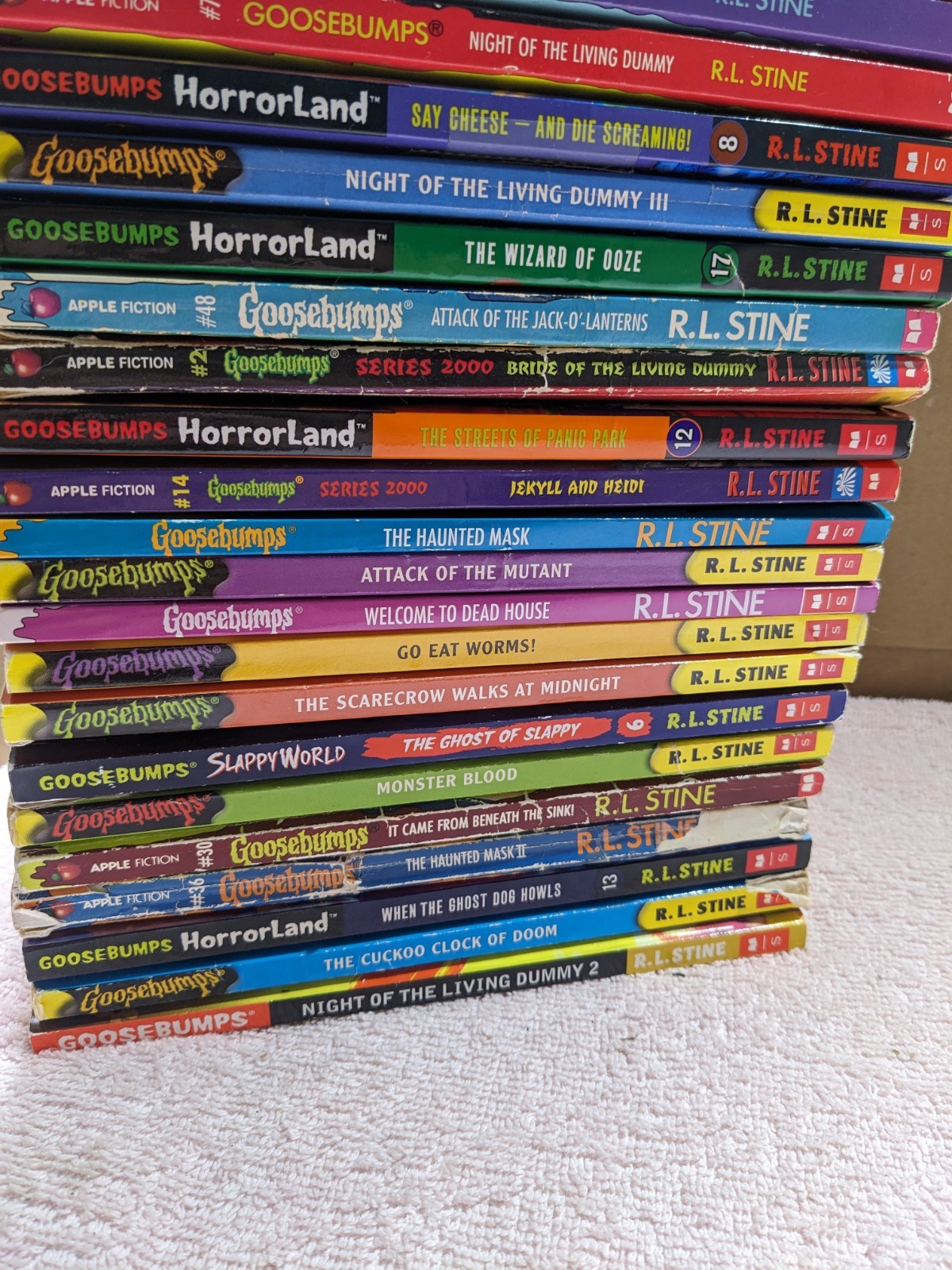 Lot Of (33) Various R.L. Stine Goosebumps Books